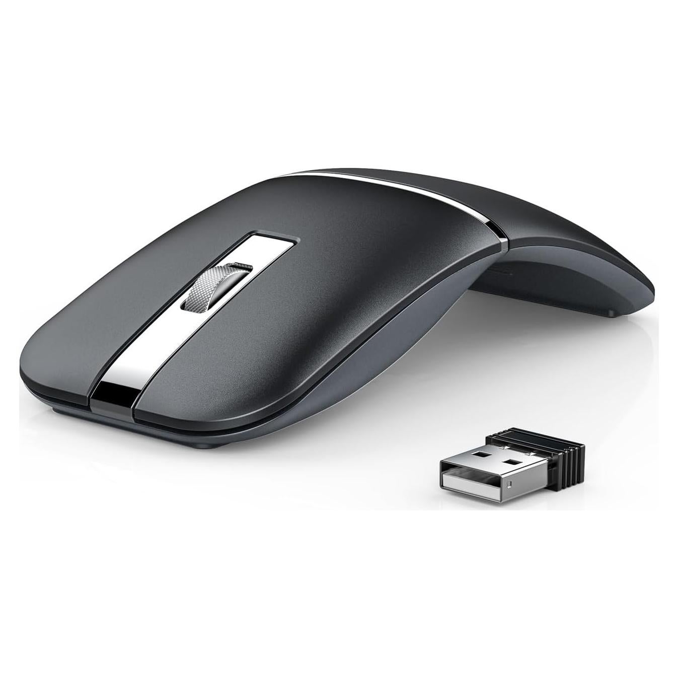 Ratón Inalámbrico Plegable Taimousetvs M9 Negro 2.4G/Bluetooth