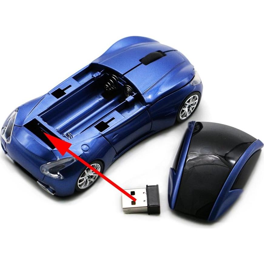 Ratón Inalámbrico Deportivo MGbeauty Azul 1600 DPI LED