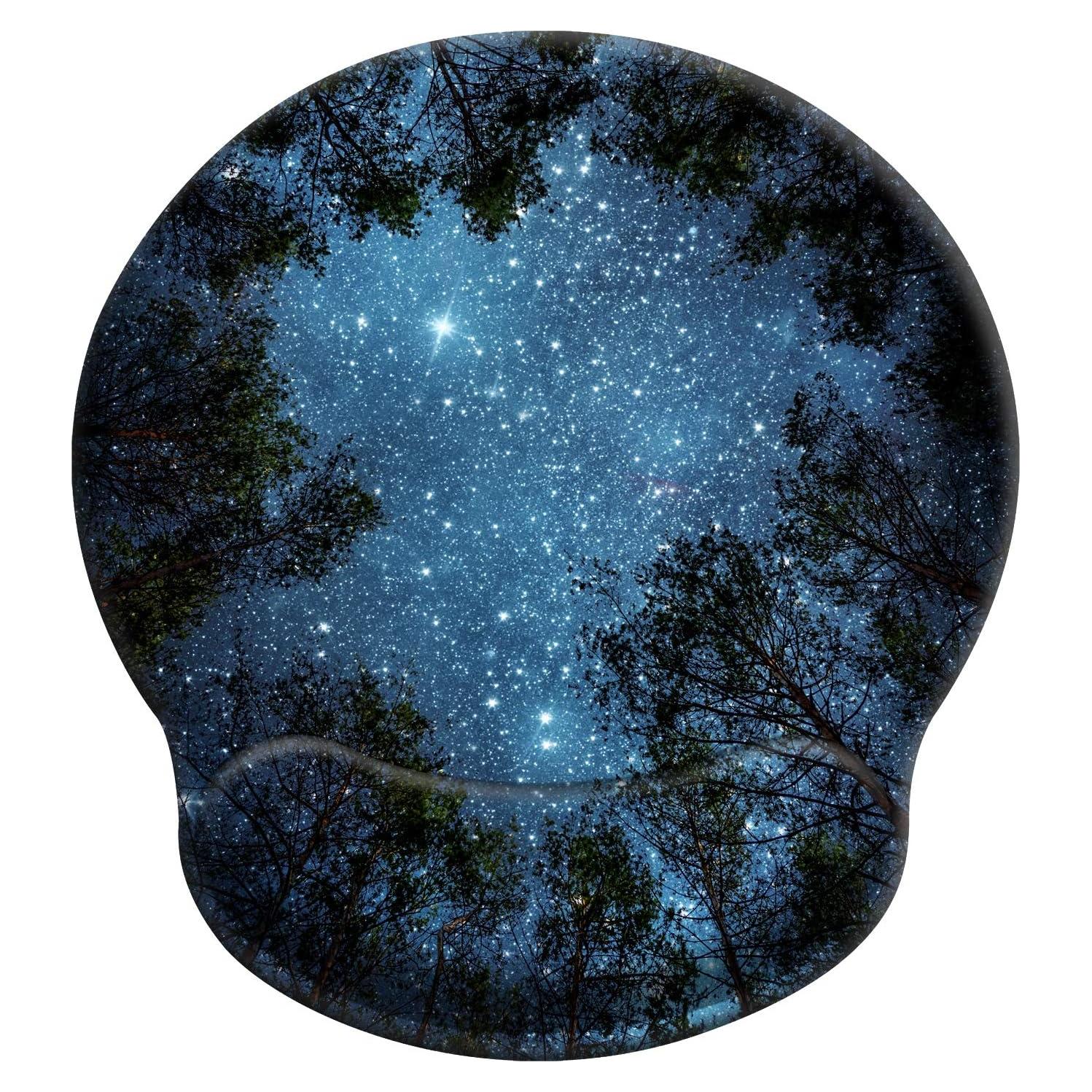 Almohadilla de Ratón Ergonómica iDonzon Azul con Soporte de Gel