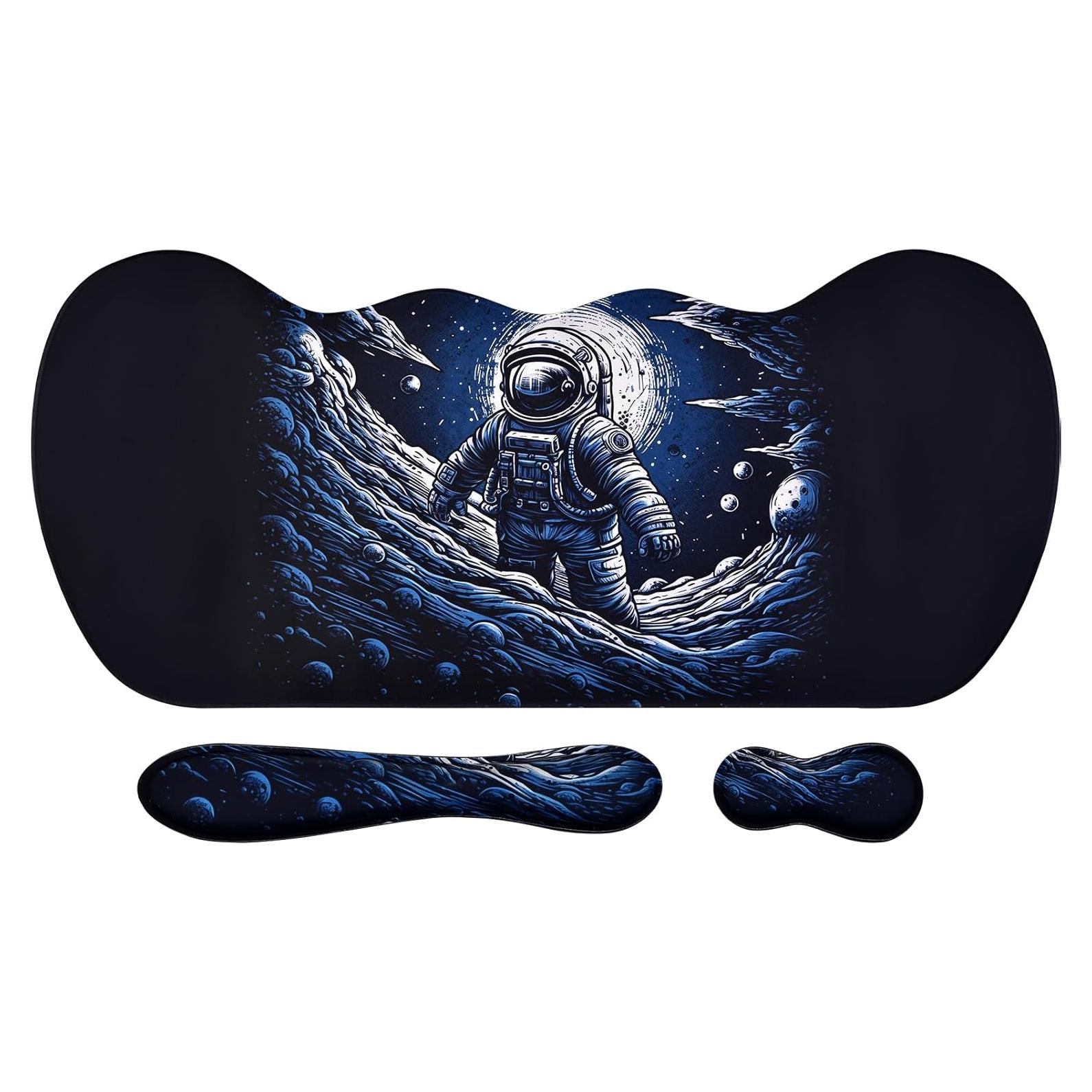 Conjunto Almohadilla Ergonómica MEGREZ para Ratón y Teclado