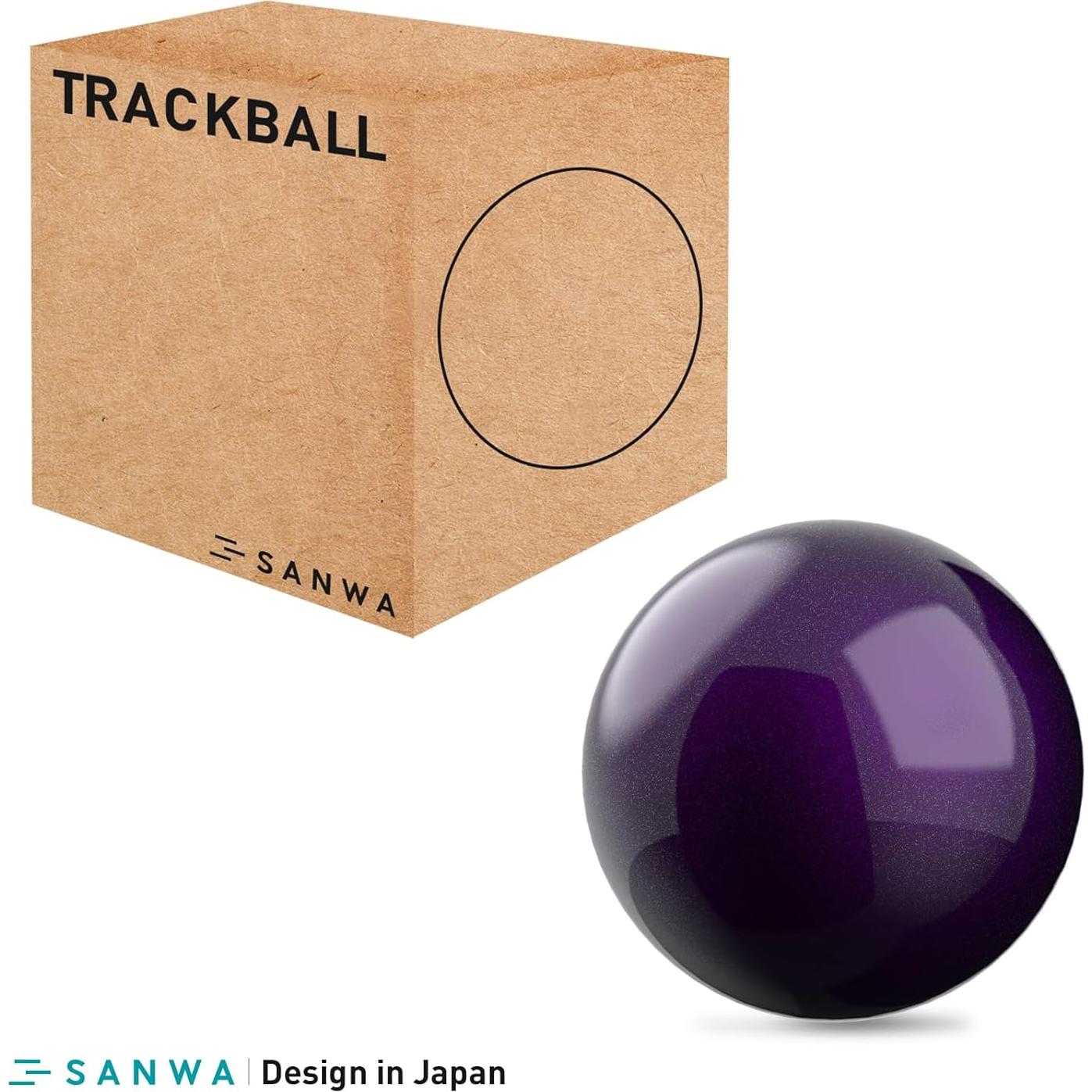 Bola de Reemplazo SANWA 44mm para Ratones Trackball Púrpura