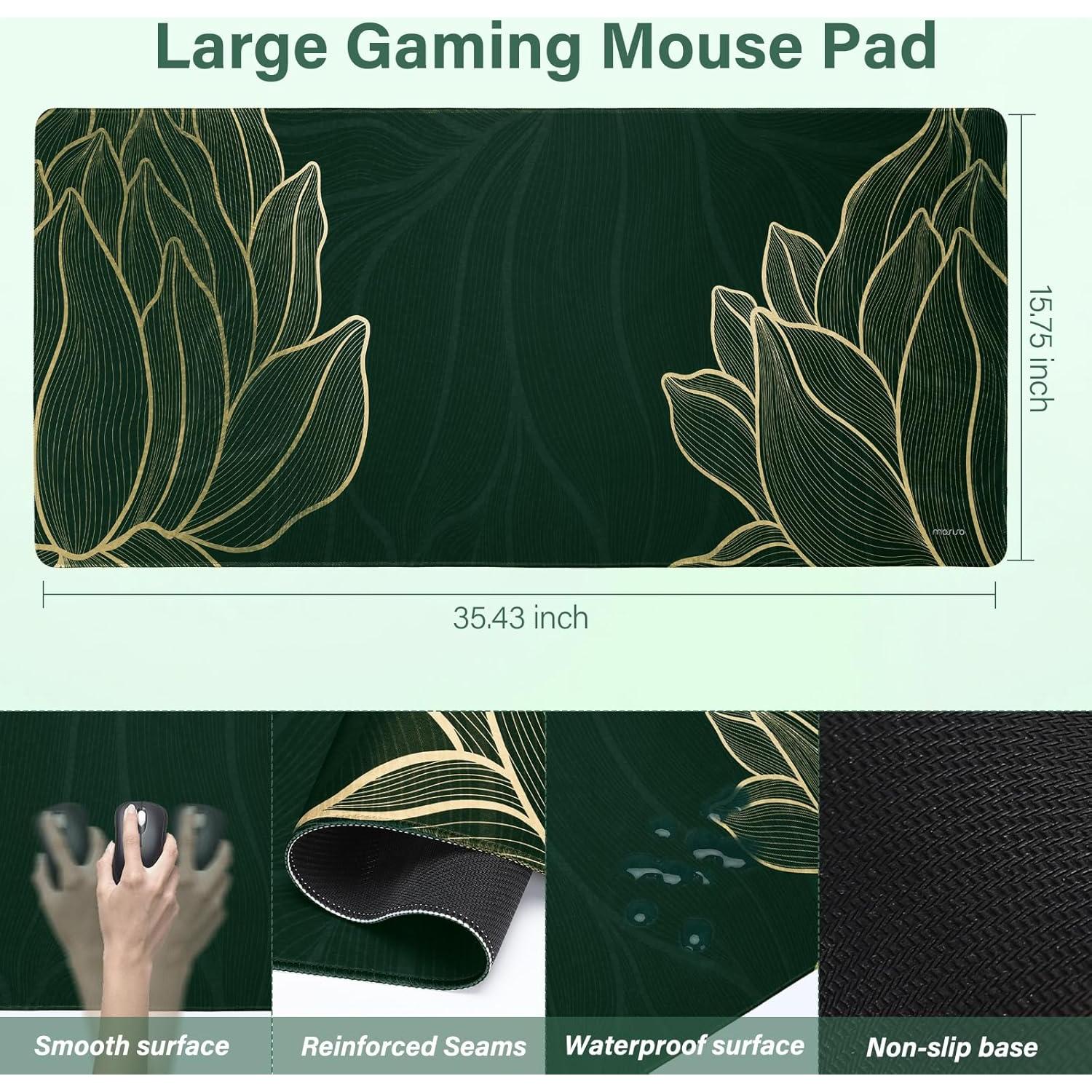 Almohadilla de Juego MOSISO Grande con Soporte para Muñeca