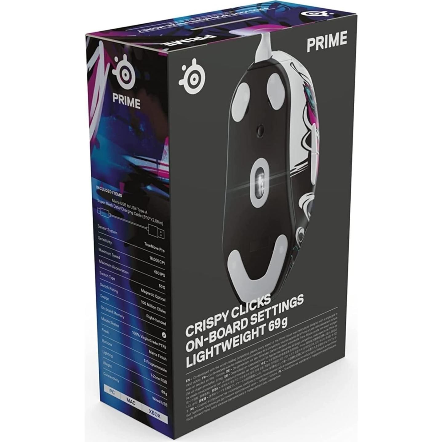 Ratón para Juegos SteelSeries Prime Neo Noir - 18000 CPI RGB