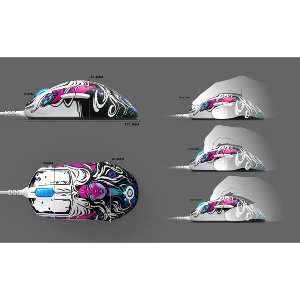 Ratón para Juegos SteelSeries Prime Neo Noir - 18000 CPI RGB