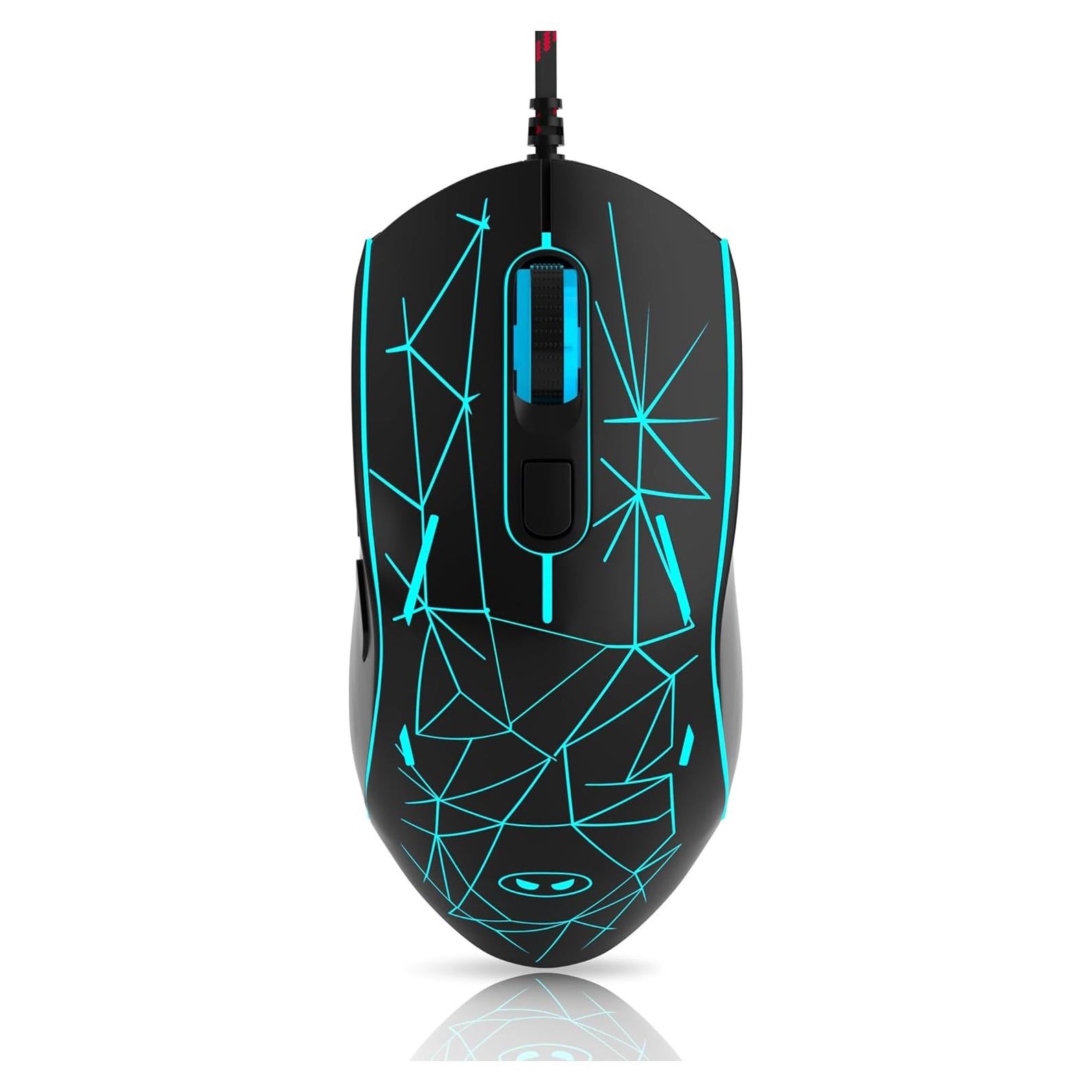 Ratón Gaming MageGee G6 USB Ergonómico 3200 DPI Negro