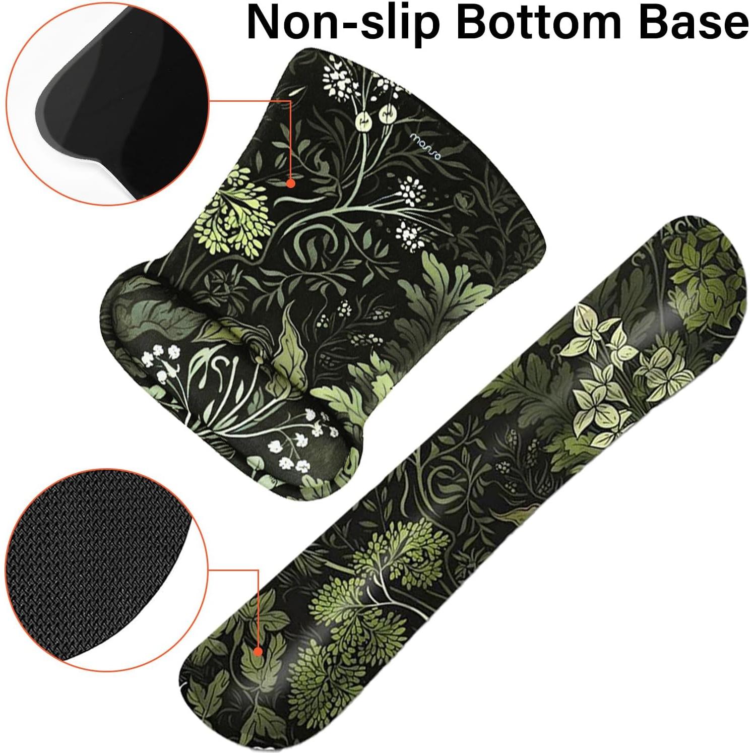 Conjunto de Alfombrilla de Escritorio MOSISO Ergonómica 4 Piezas