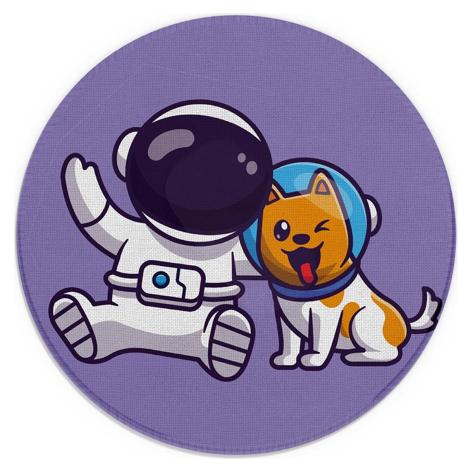 Alfombrilla de Ratón ZNGFON Astronauta 20.1 cm Antideslizante