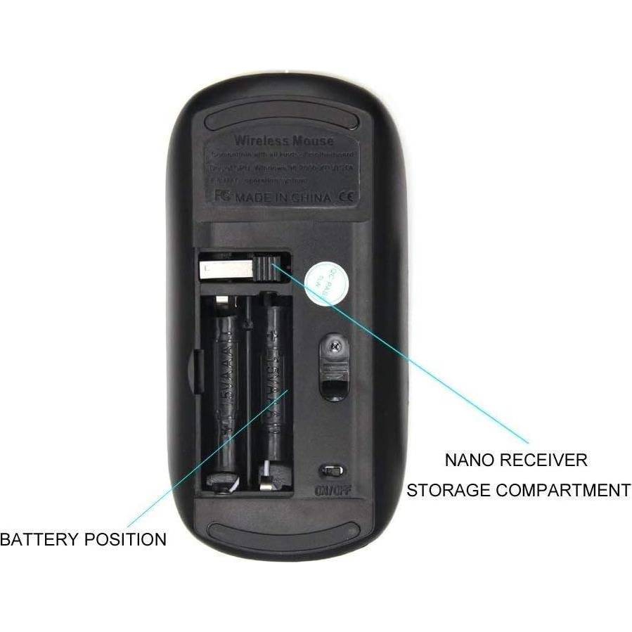 Ratón Inalámbrico 2.4G Nothers Modelo 2716 Ergonomico