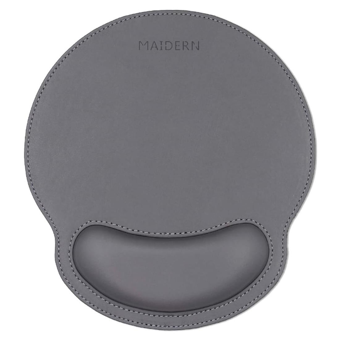 Reposamuñecas Ergonómico MAIDERN de Cuero PU y Espuma - Gris