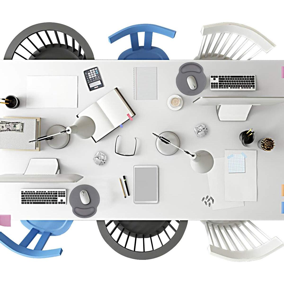 Reposamuñecas Ergonómico MAIDERN de Cuero PU y Espuma - Gris