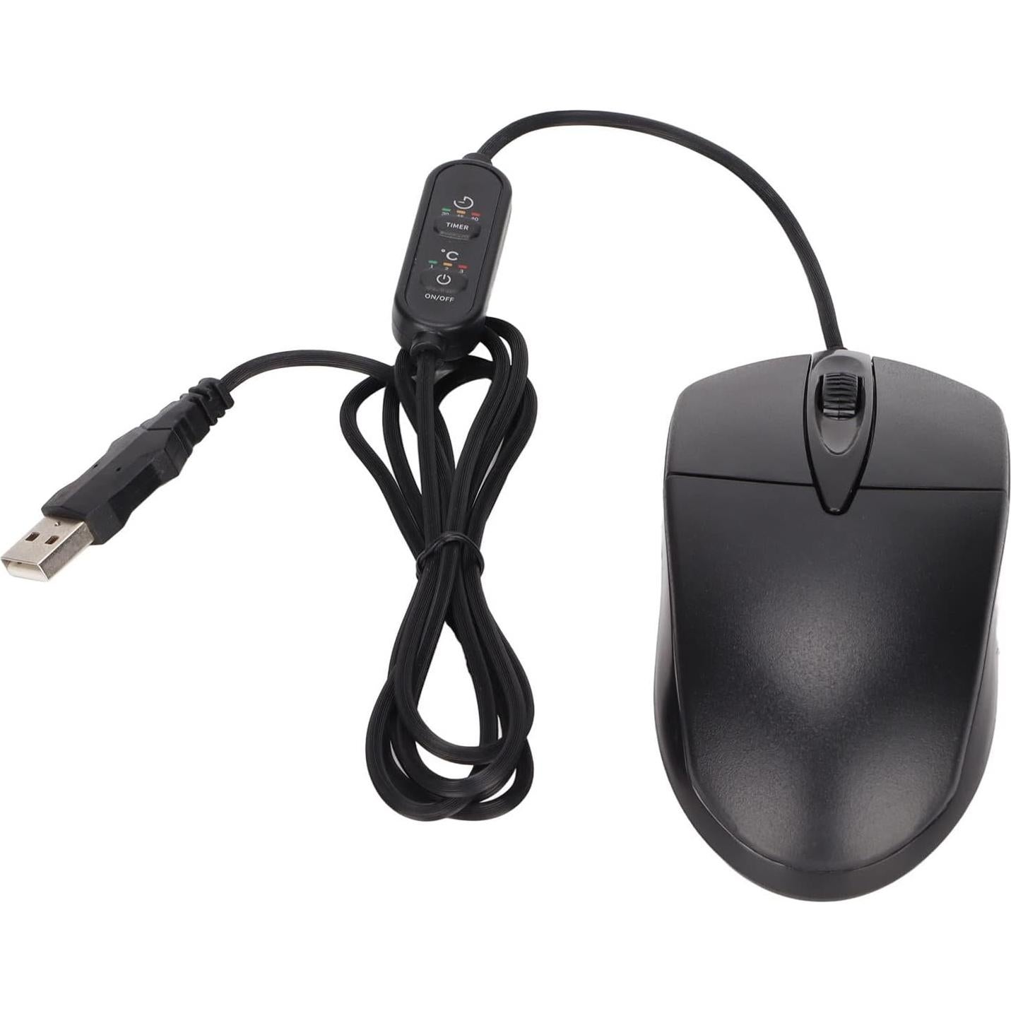 Ratón Calentado Ergonómico SUNGOOYUE 1600DPI USB Negro