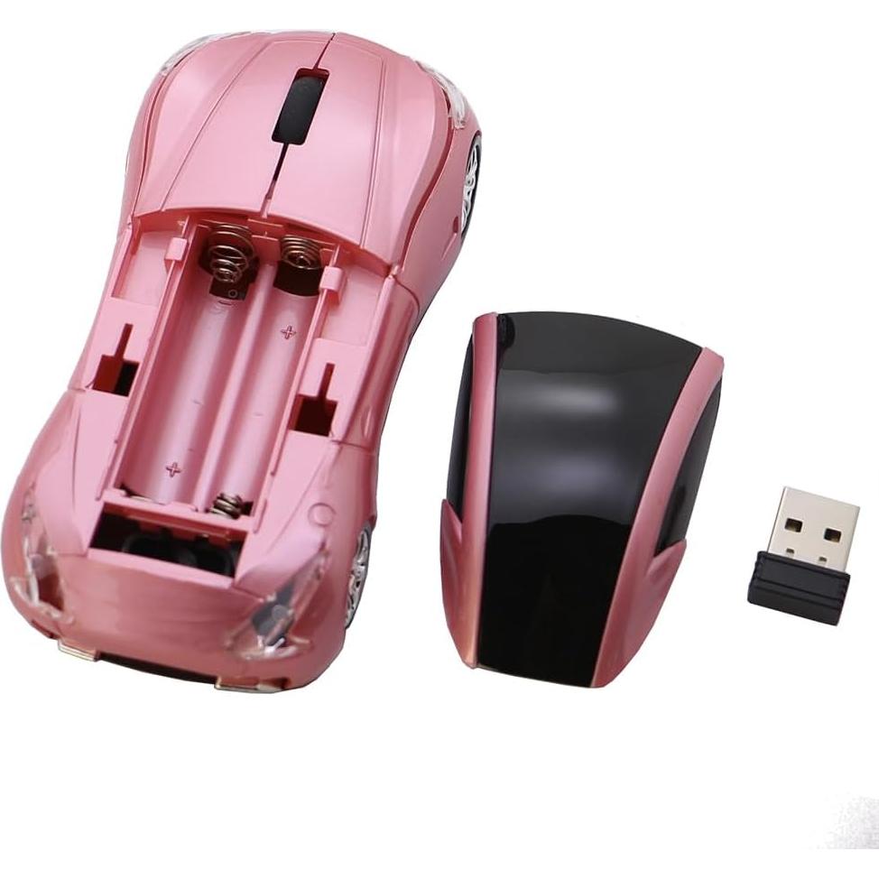 Ratón Inalámbrico Óptico MTUBTB GC1401B Rosa 2.4GHz