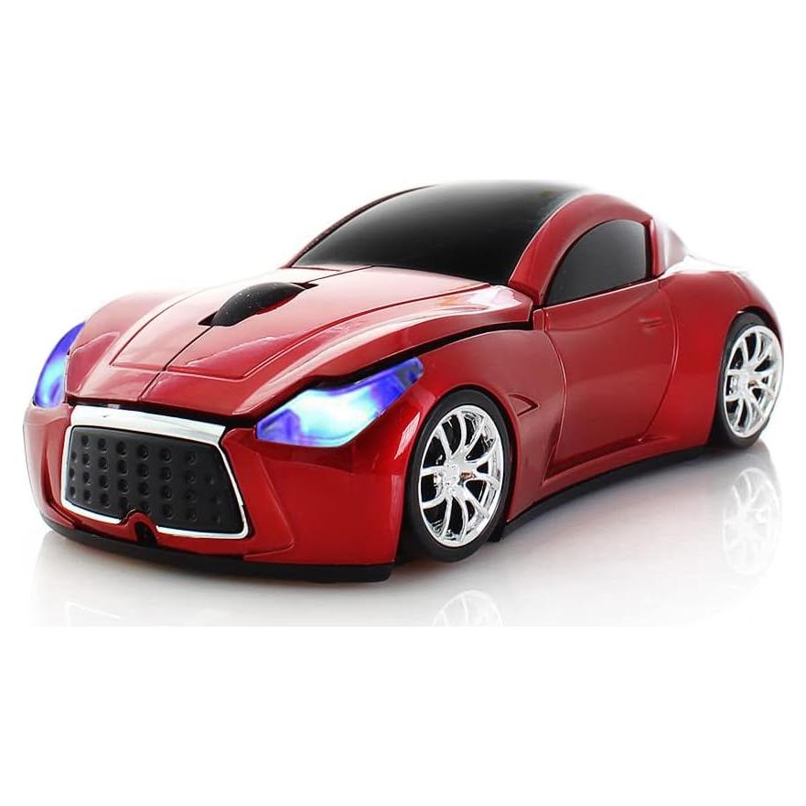 Ratón Inalámbrico Deportivo ECOiNVA Rojo 2.4GHz USB