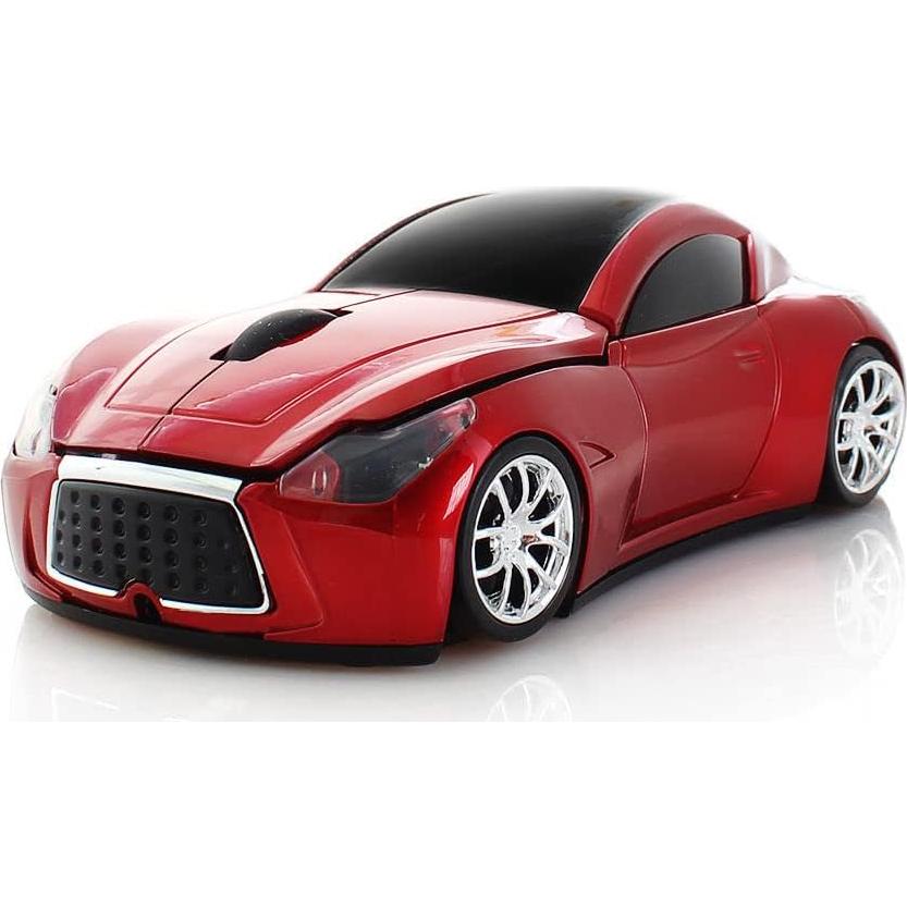 Ratón Inalámbrico Deportivo ECOiNVA Rojo 2.4GHz USB