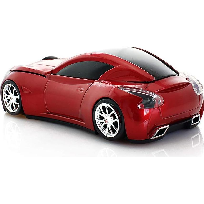 Ratón Inalámbrico Deportivo ECOiNVA Rojo 2.4GHz USB