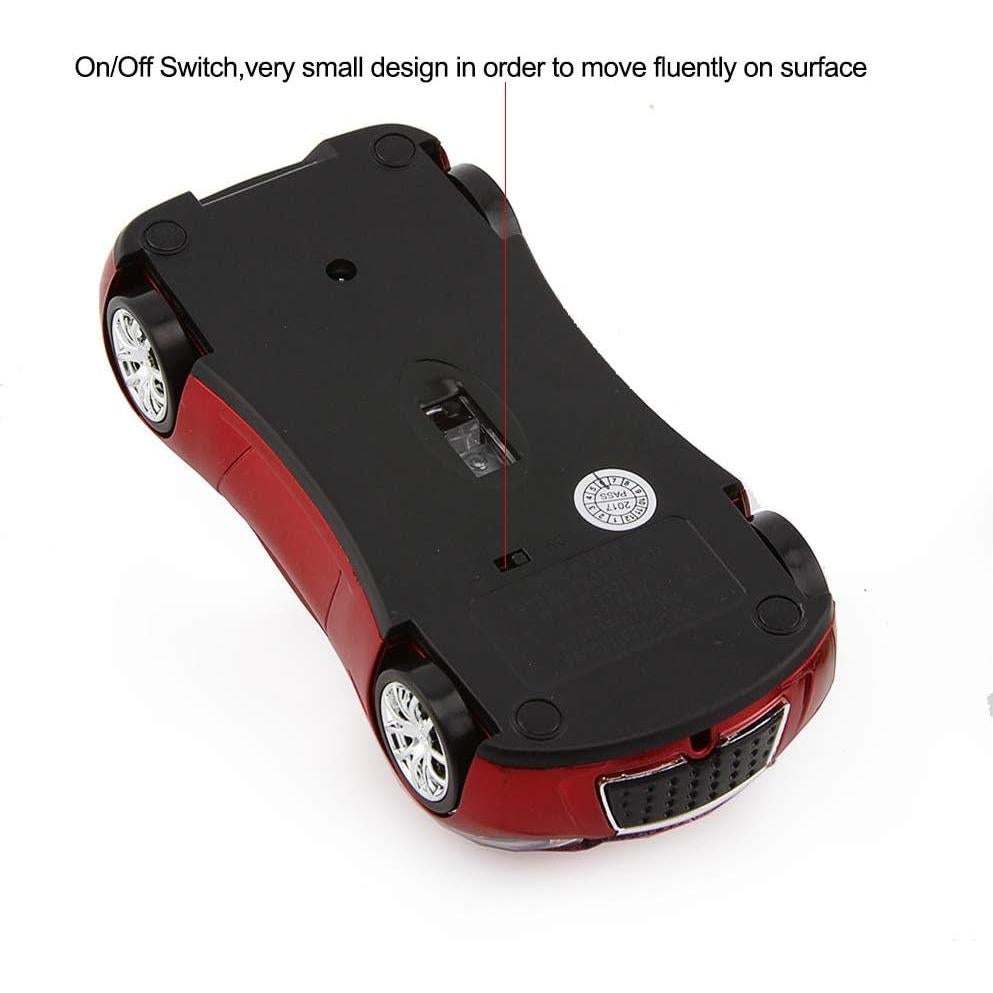 Ratón Inalámbrico Deportivo ECOiNVA Rojo 2.4GHz USB