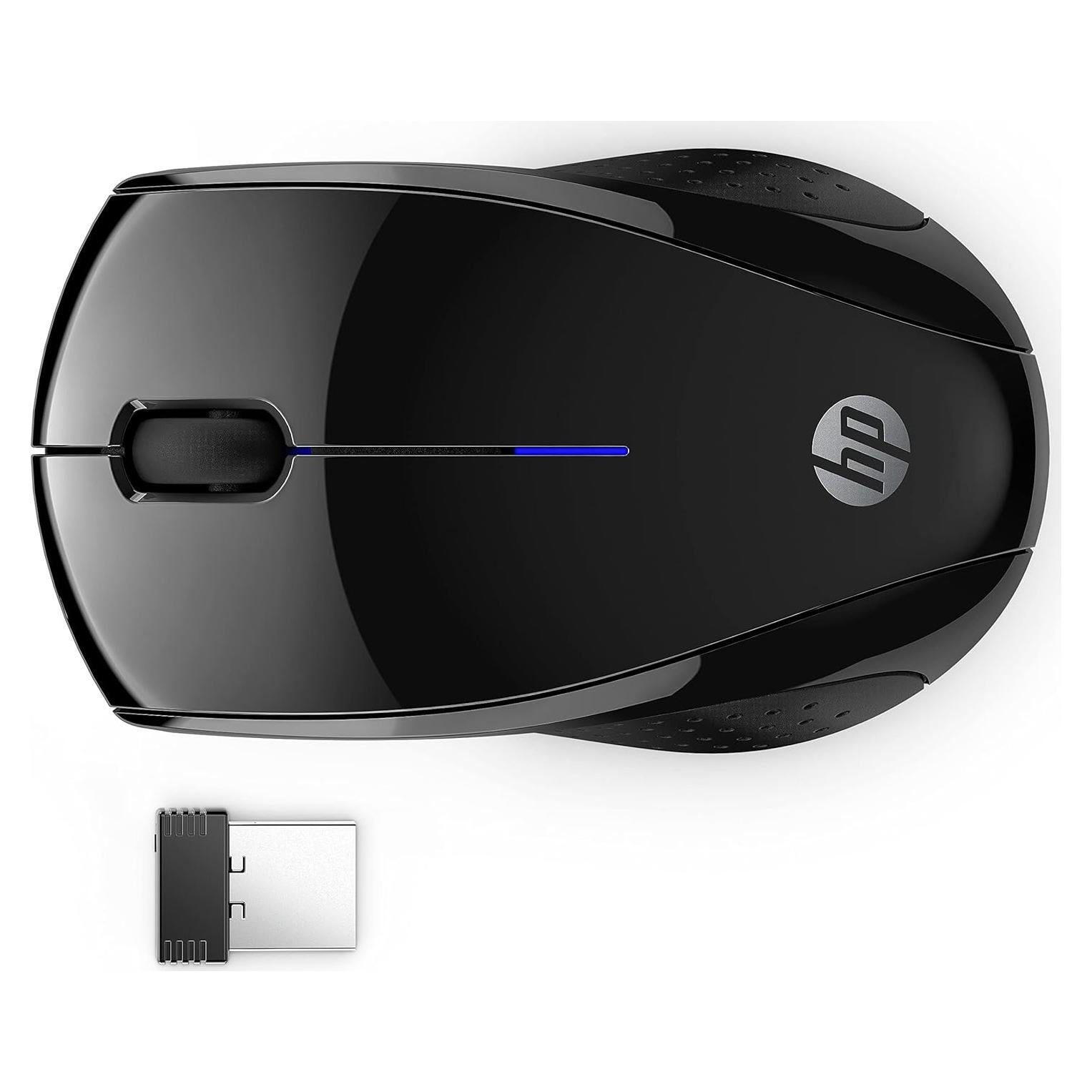 Mouse Inalambrico HP 220 Silencioso Ambidiestro Negro