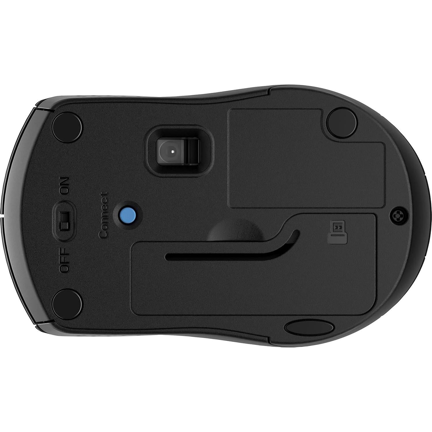 Mouse Inalambrico HP 220 Silencioso Ambidiestro Negro
