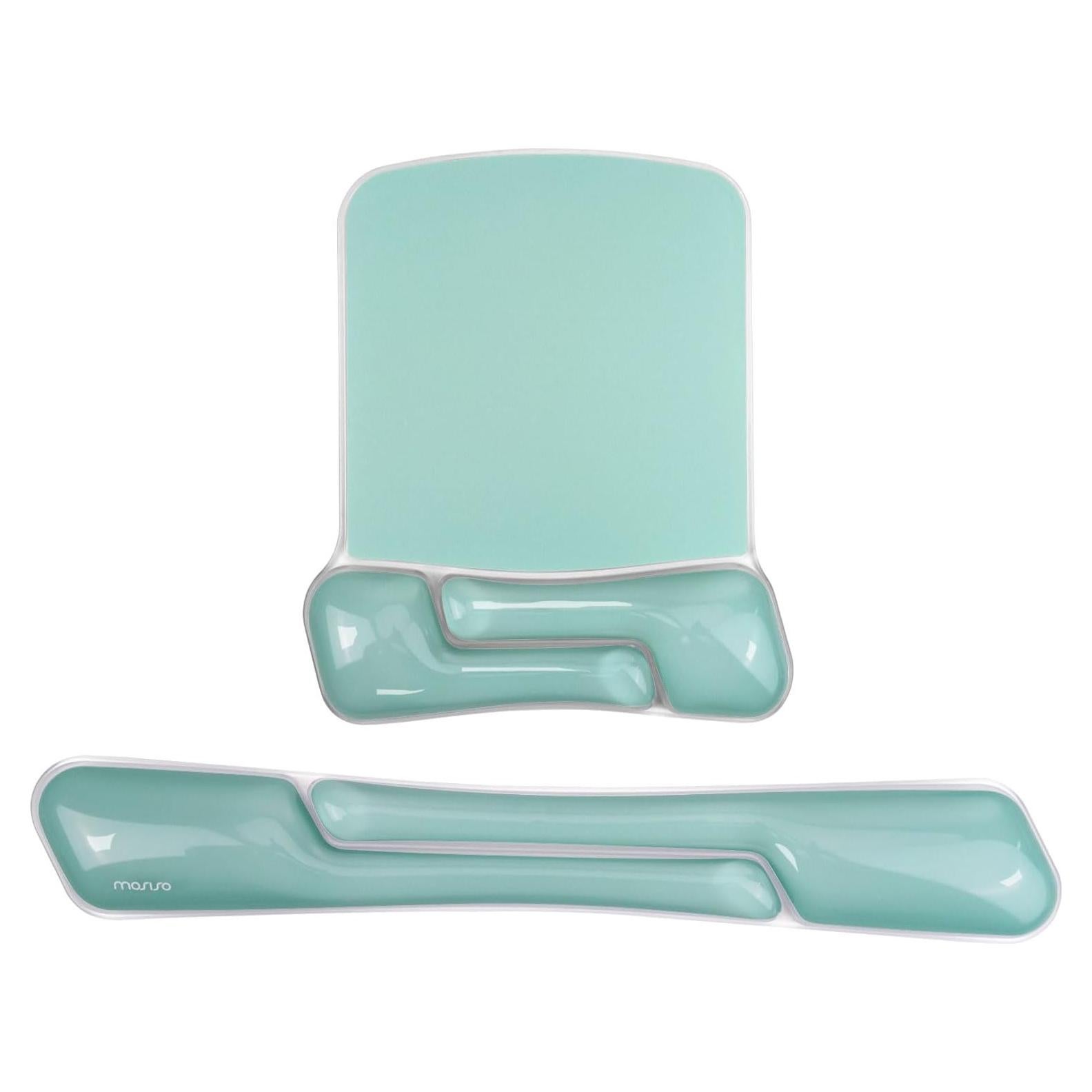 Reposamuñecas de Gel MOSISO para Teclado y Ratón Ergonómico Verde
