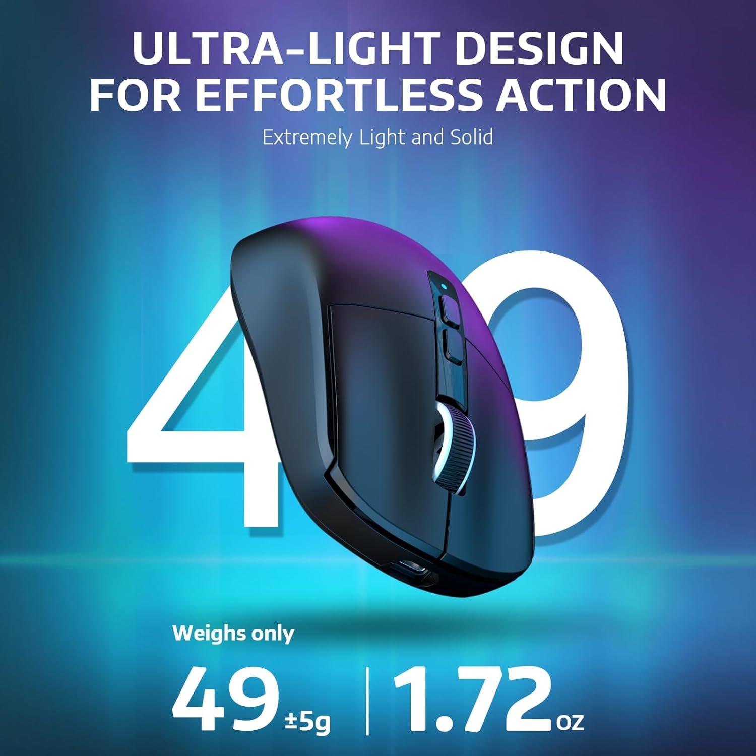 Ratón Gaming Inalámbrico MAMBASNAKE Attack Shark X6 RGB