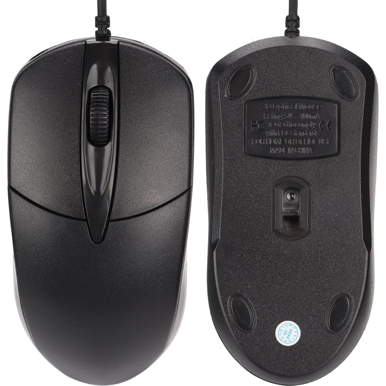 Ratón Calentado ASHATA USB Ergonómico con Ajuste de Temperatura