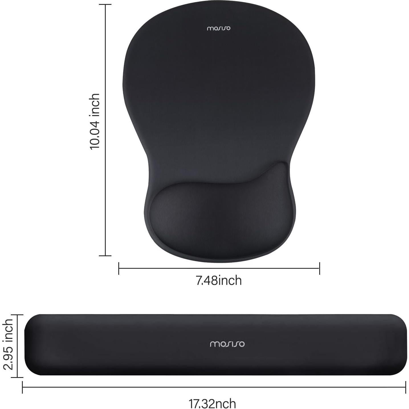 Soporte de Reposamuñecas Ergonomico MOSISO para Teclado y Ratón
