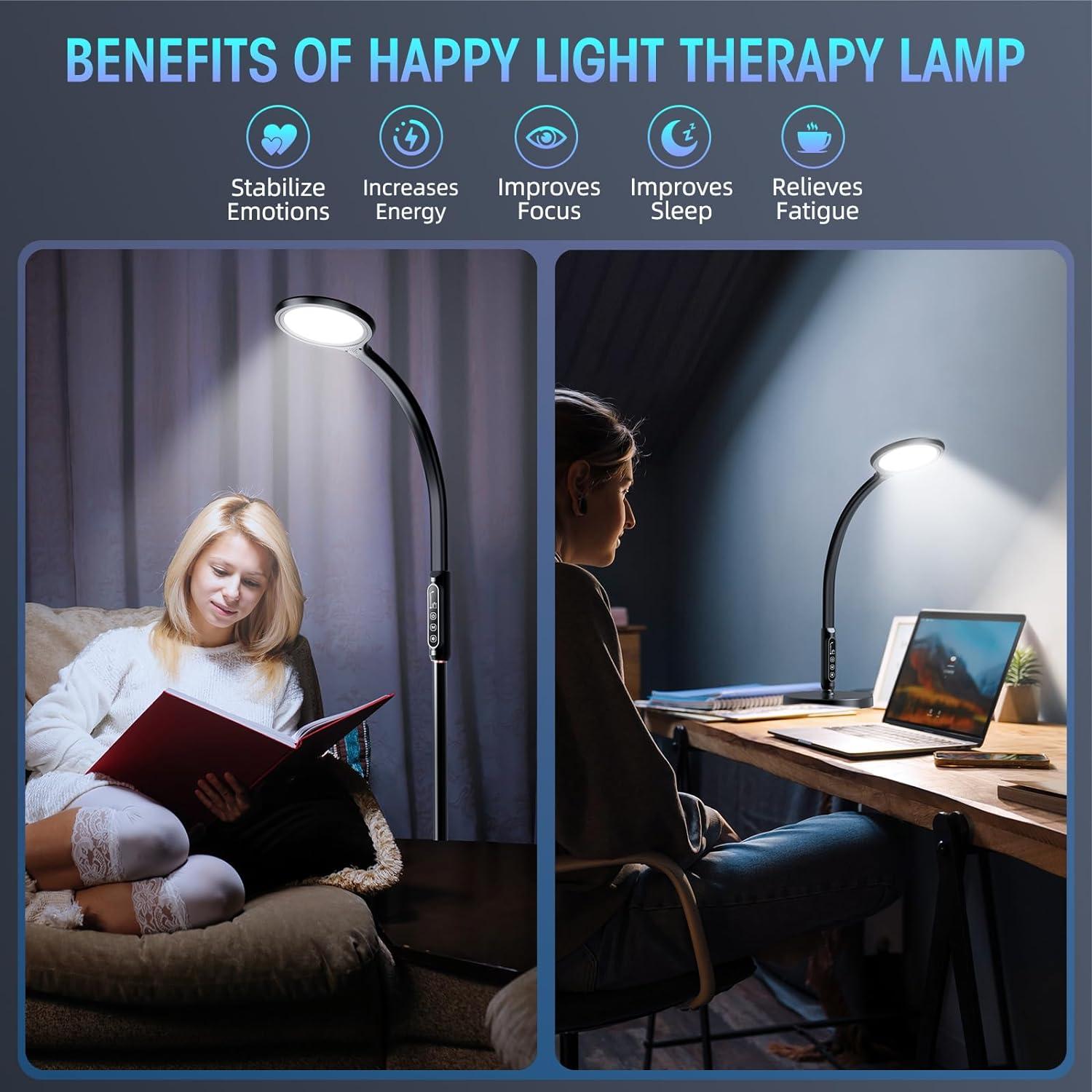 Lámpara de Terapia de Luz FBBJFF 11000 Lux Ajustable