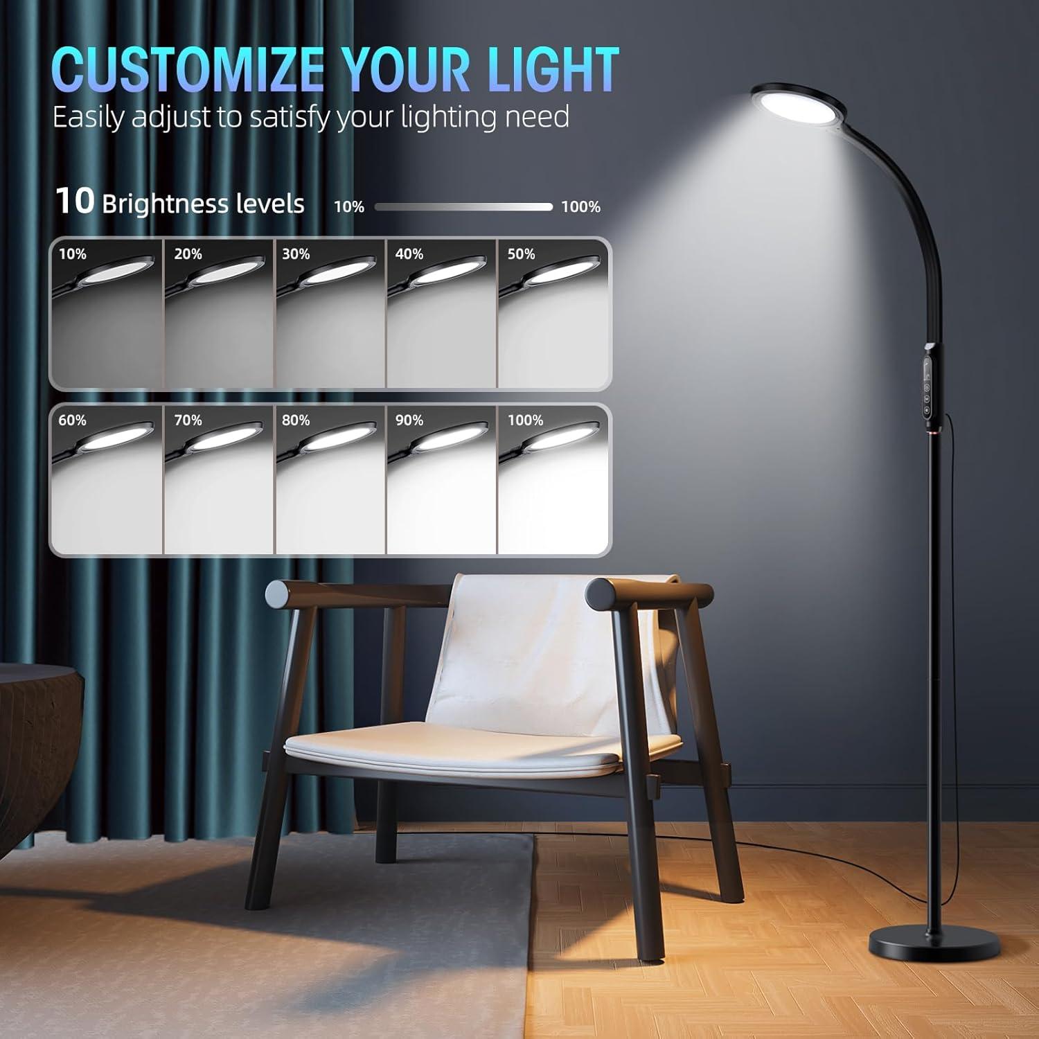 Lámpara de Terapia de Luz FBBJFF 11000 Lux Ajustable