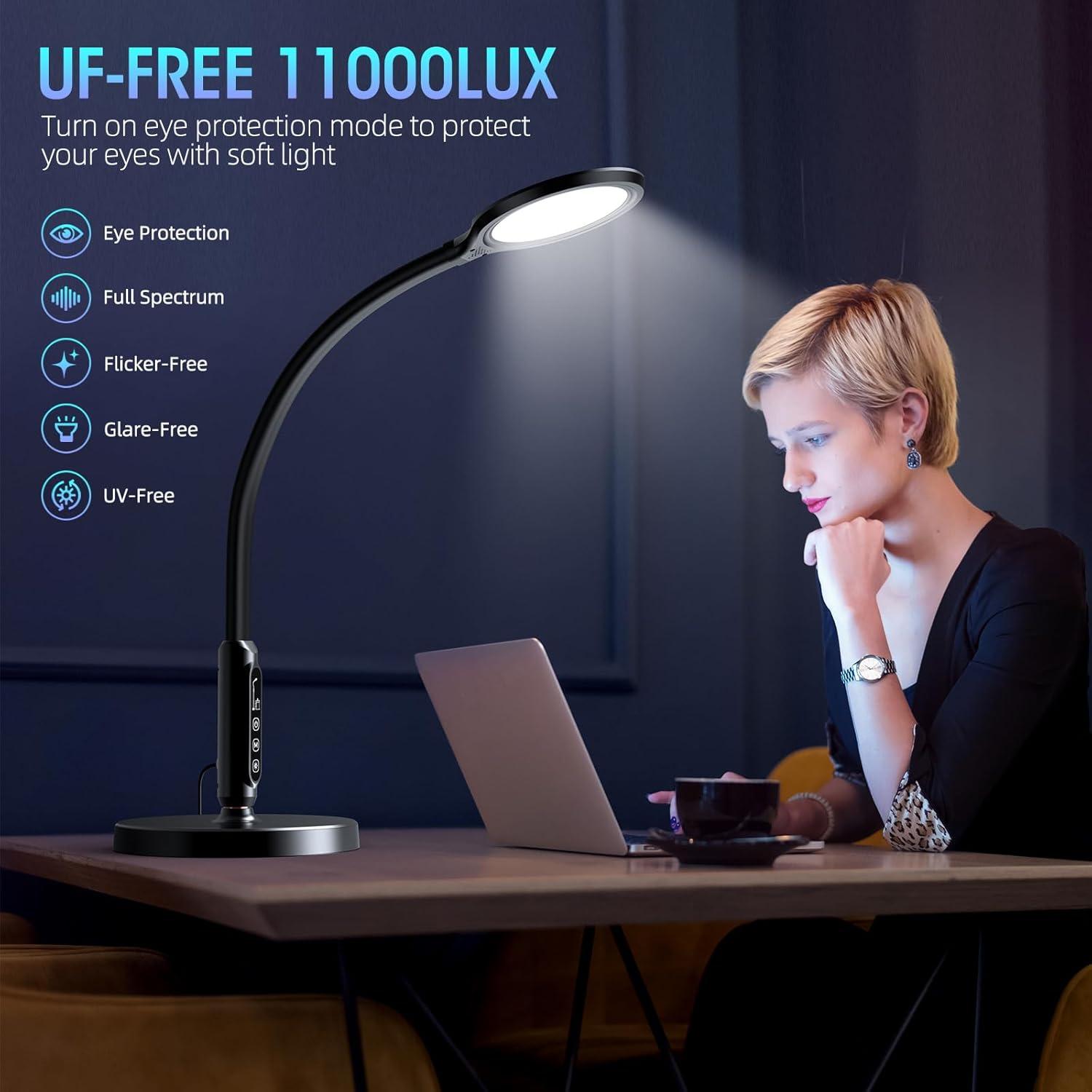 Lámpara de Terapia de Luz FBBJFF 11000 Lux Ajustable