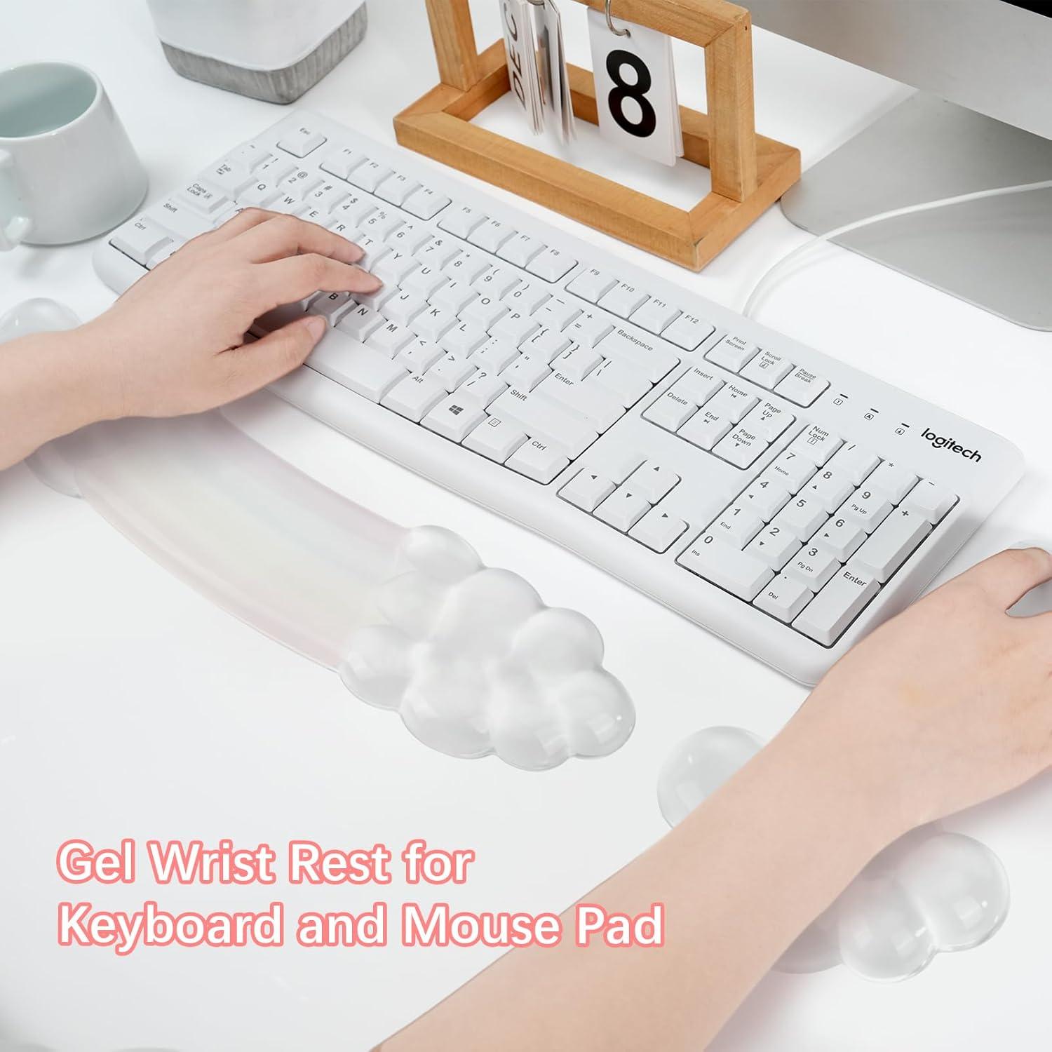 Reposamuñecas de Gel Ergonómico Mosiso para Teclado y Ratón