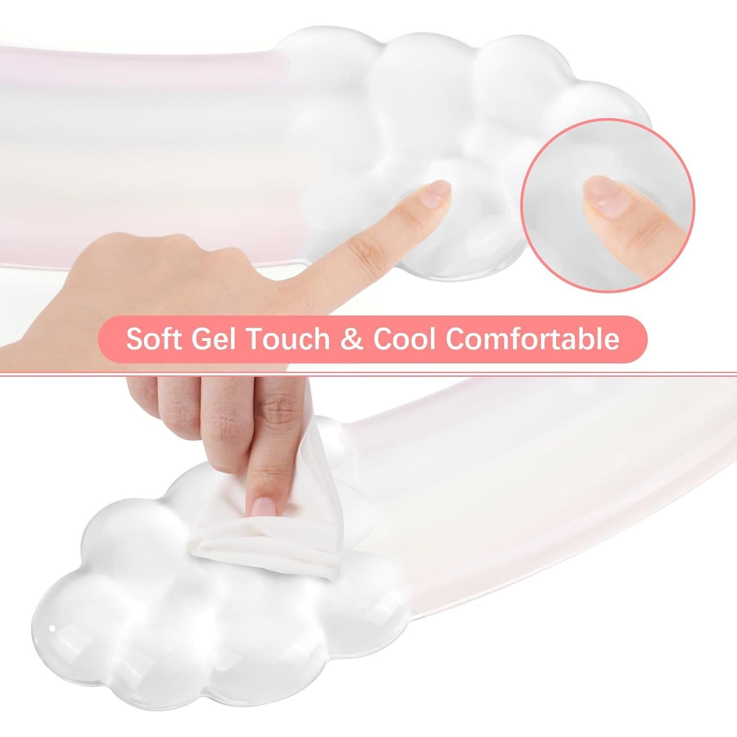 Reposamuñecas de Gel Ergonómico Mosiso para Teclado y Ratón