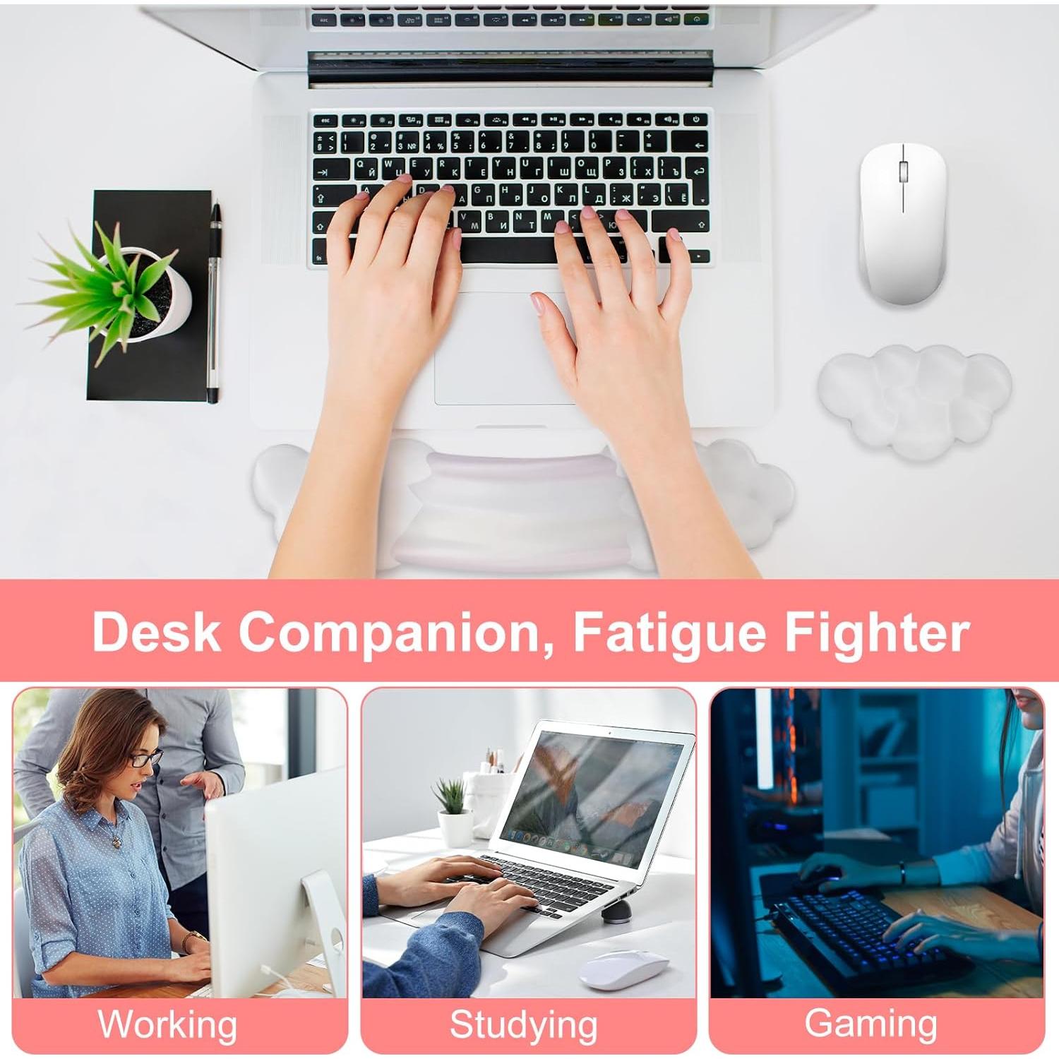 Reposamuñecas de Gel Ergonómico Mosiso para Teclado y Ratón