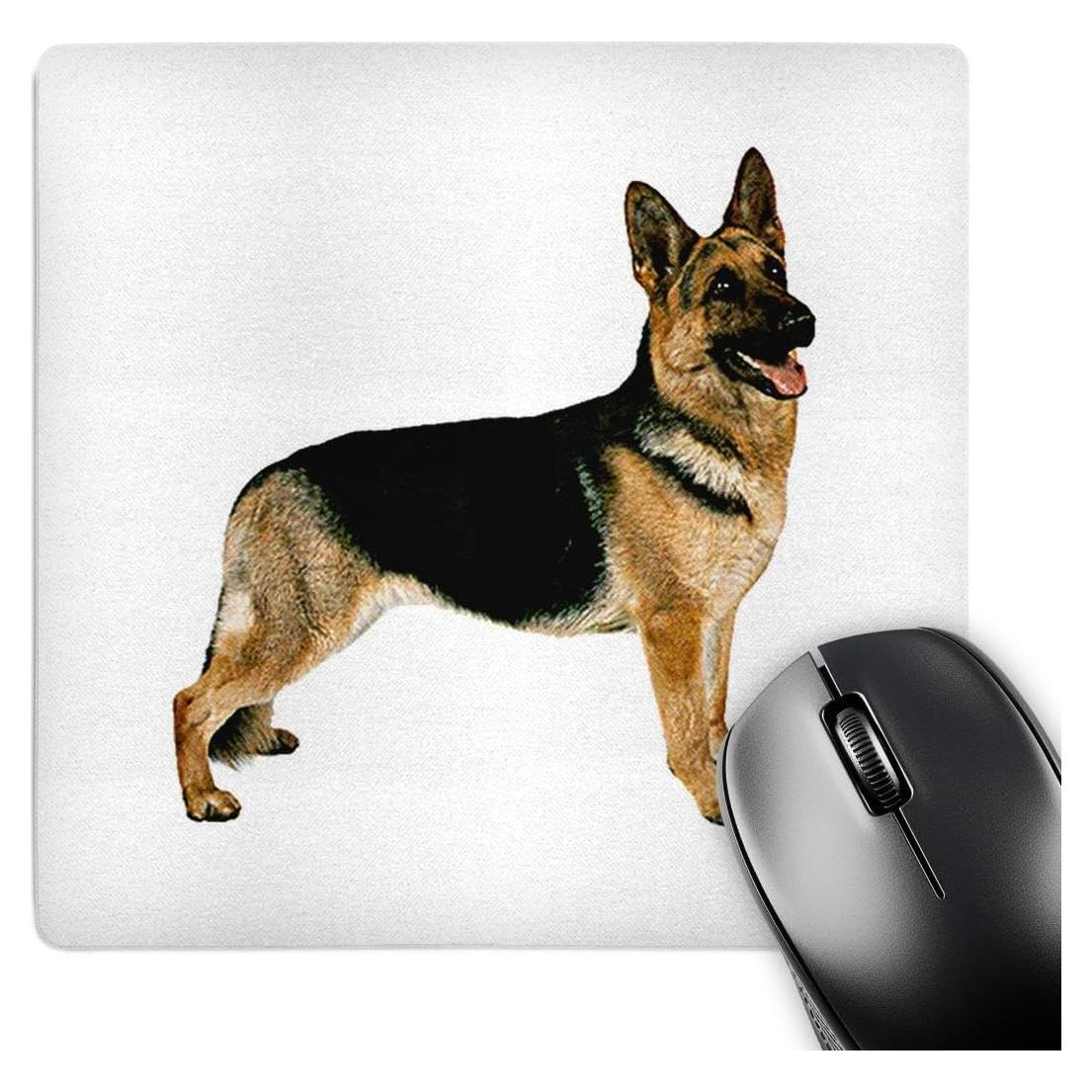 Alfombrilla de Ratón 3dRose Cuadrada Pastor Alemán 20.32cm