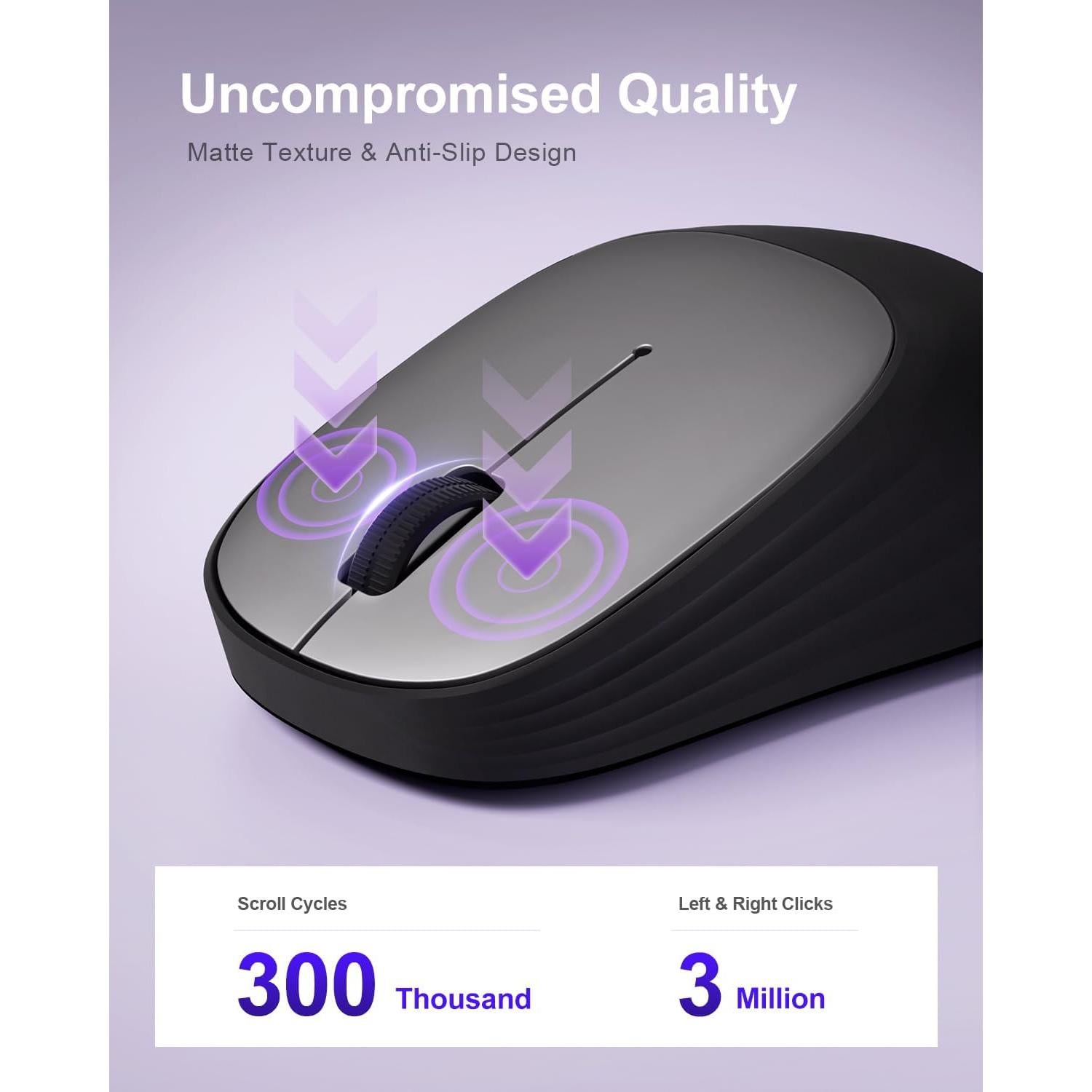 Ratón Inalámbrico Bluetooth wegear MW2, 1600 DPI, Compacto