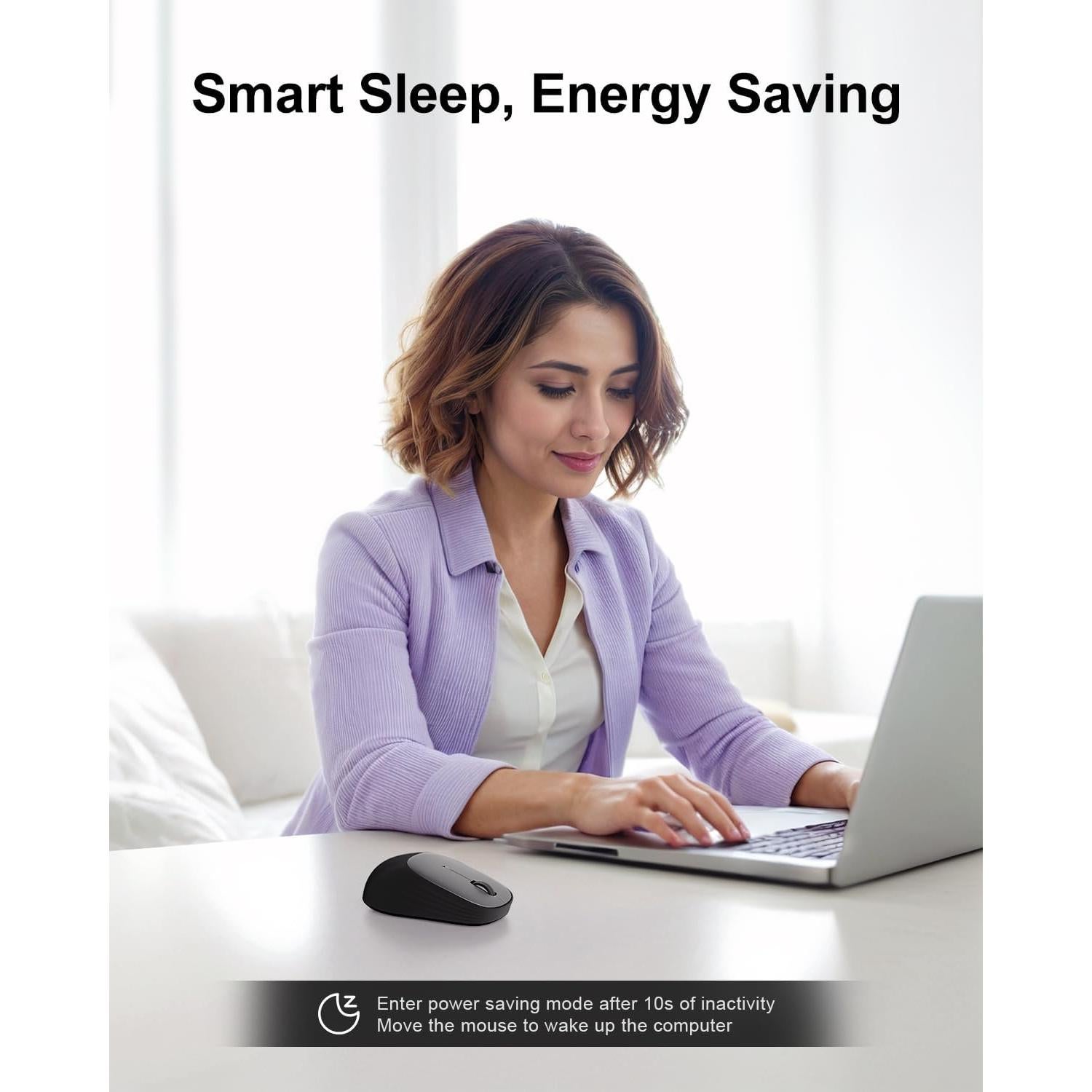 Ratón Inalámbrico Bluetooth wegear MW2, 1600 DPI, Compacto