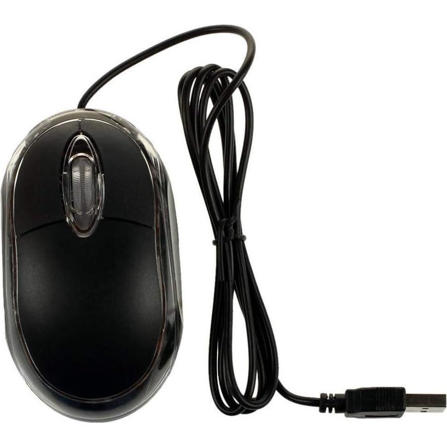 Ratón Óptico USB ANRANK UM2030AK Negro 3 Botones Ergonomico