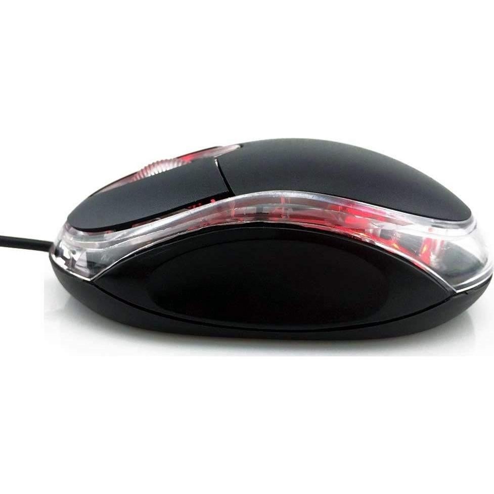 Ratón Óptico USB ANRANK UM2030AK Negro 3 Botones Ergonomico