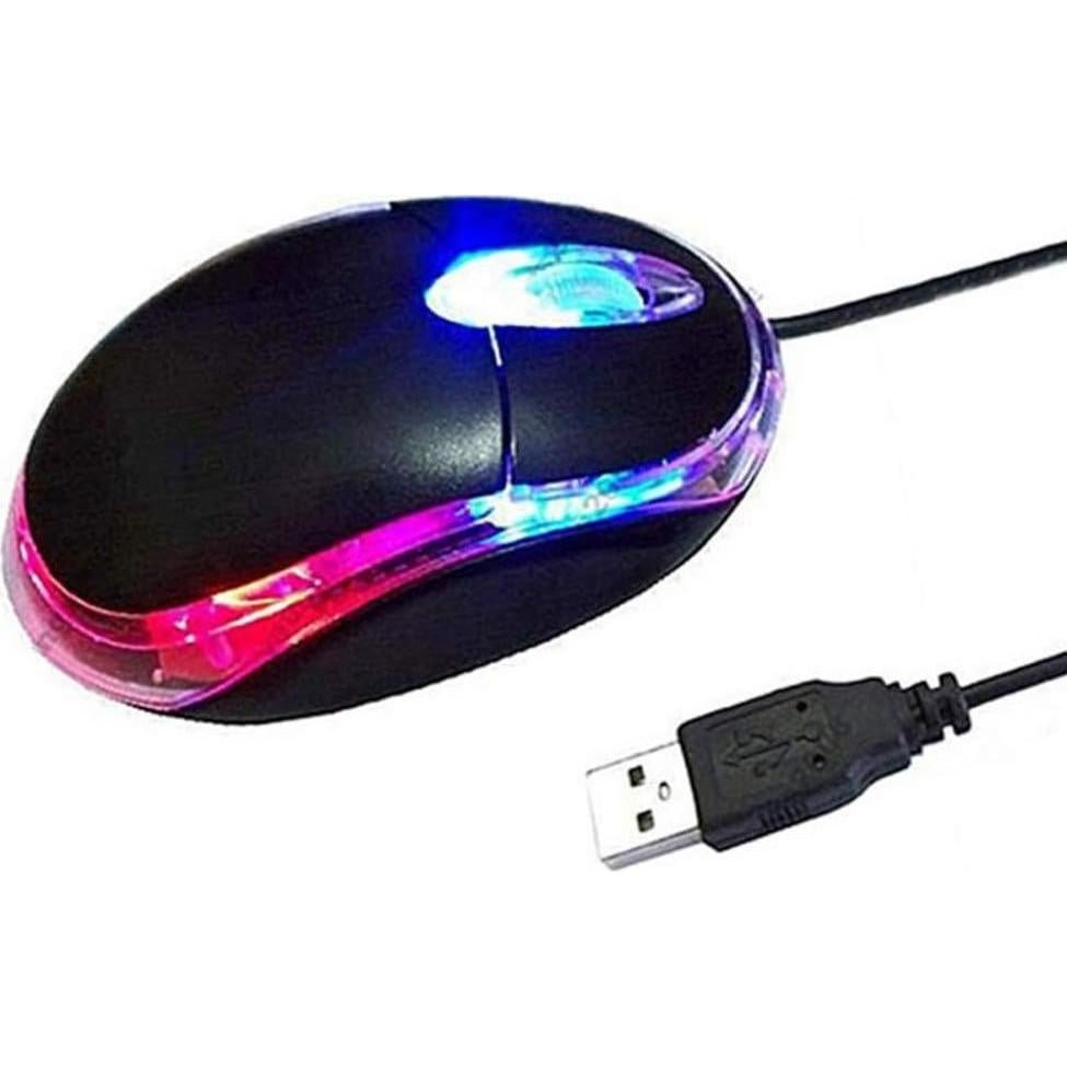 Ratón Óptico USB ANRANK UM2030AK Negro 3 Botones Ergonomico