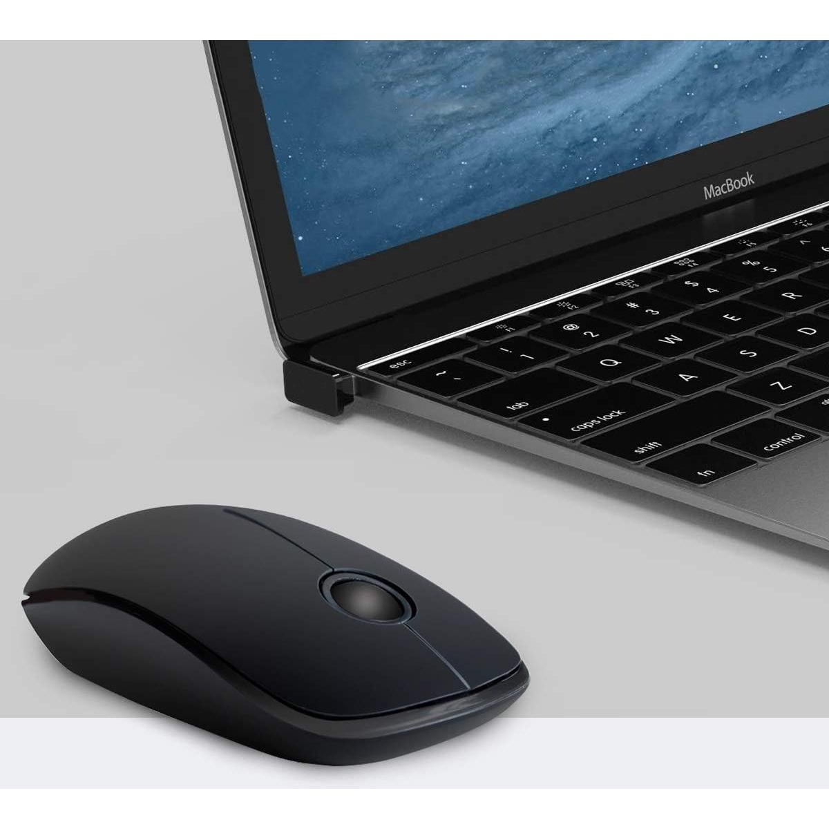 Ratón Óptico Inalámbrico NexiGo Slim Negro 1000 DPI