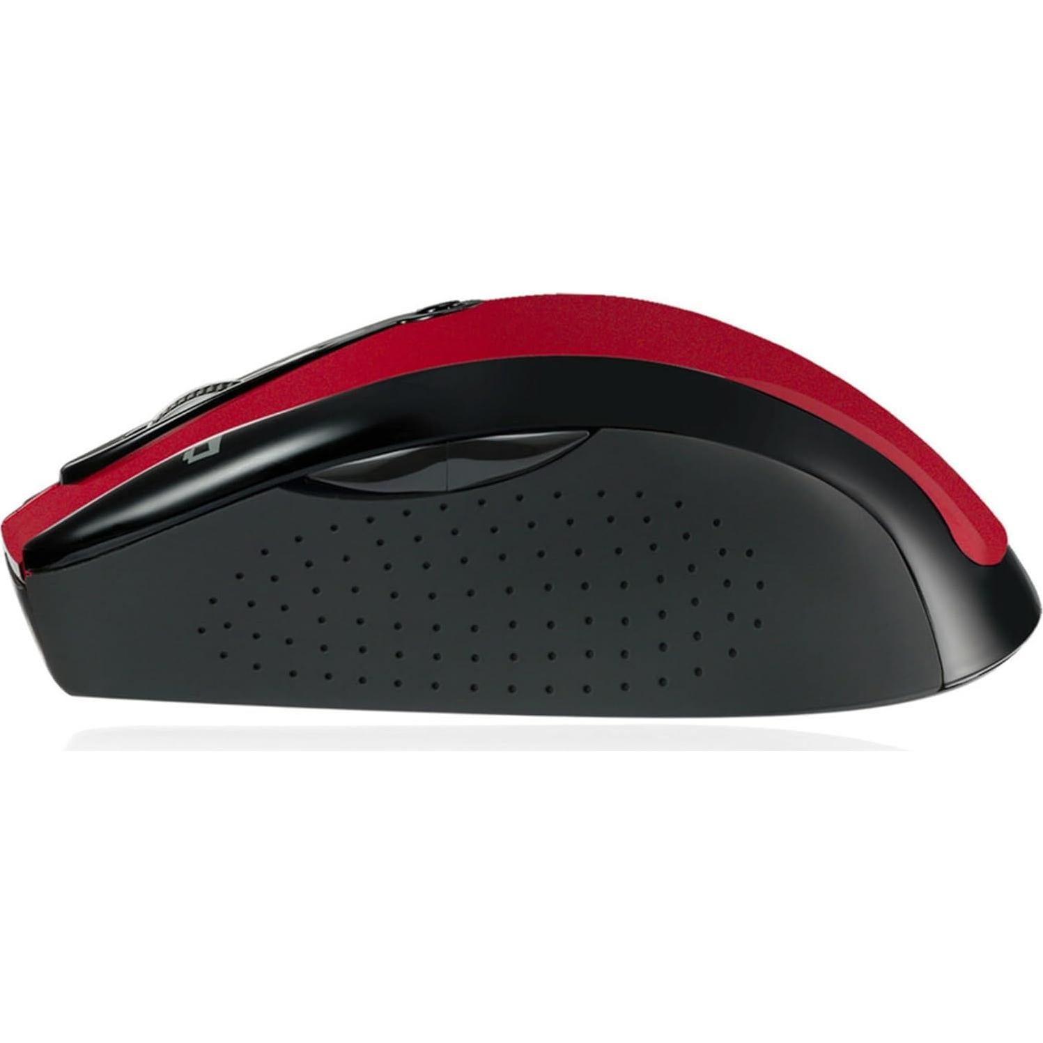 Ratón Óptico Inalámbrico Adesso iMouse M20R Ergonómico Rojo