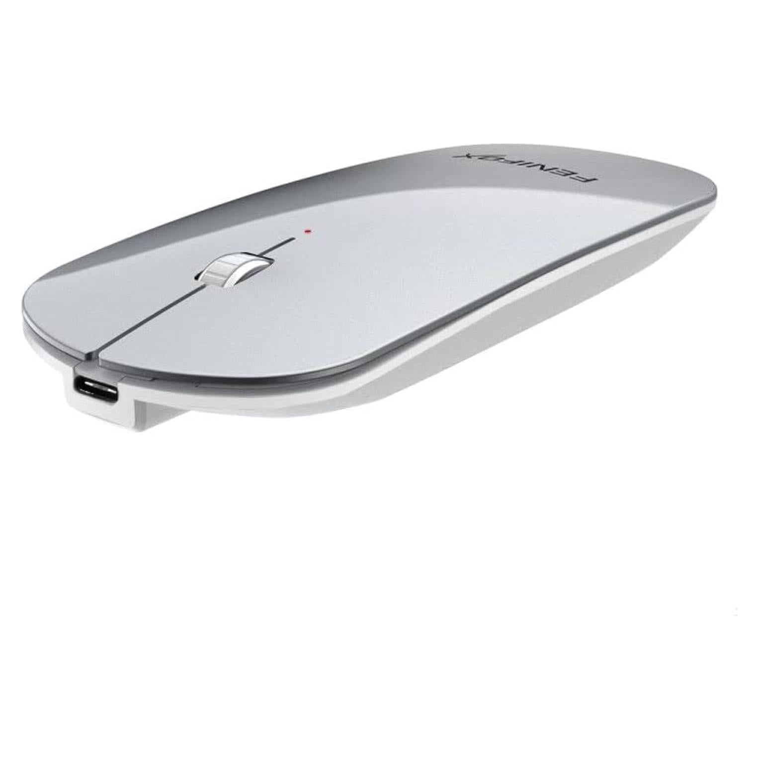 Ratón Bluetooth FENIFOX MX106-AU-SL Inalámbrico Recargable Plata