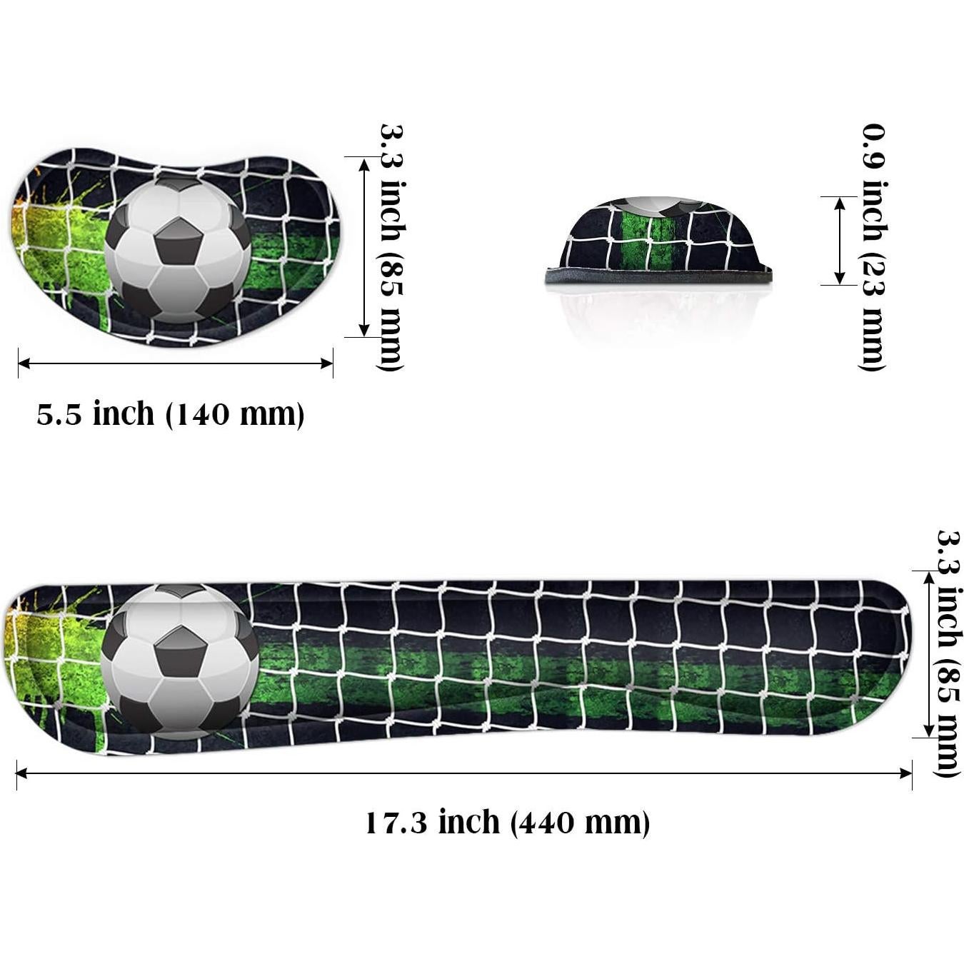 Almohadilla para Muñeca y Teclado Meffort Inc Ergonómica Fútbol