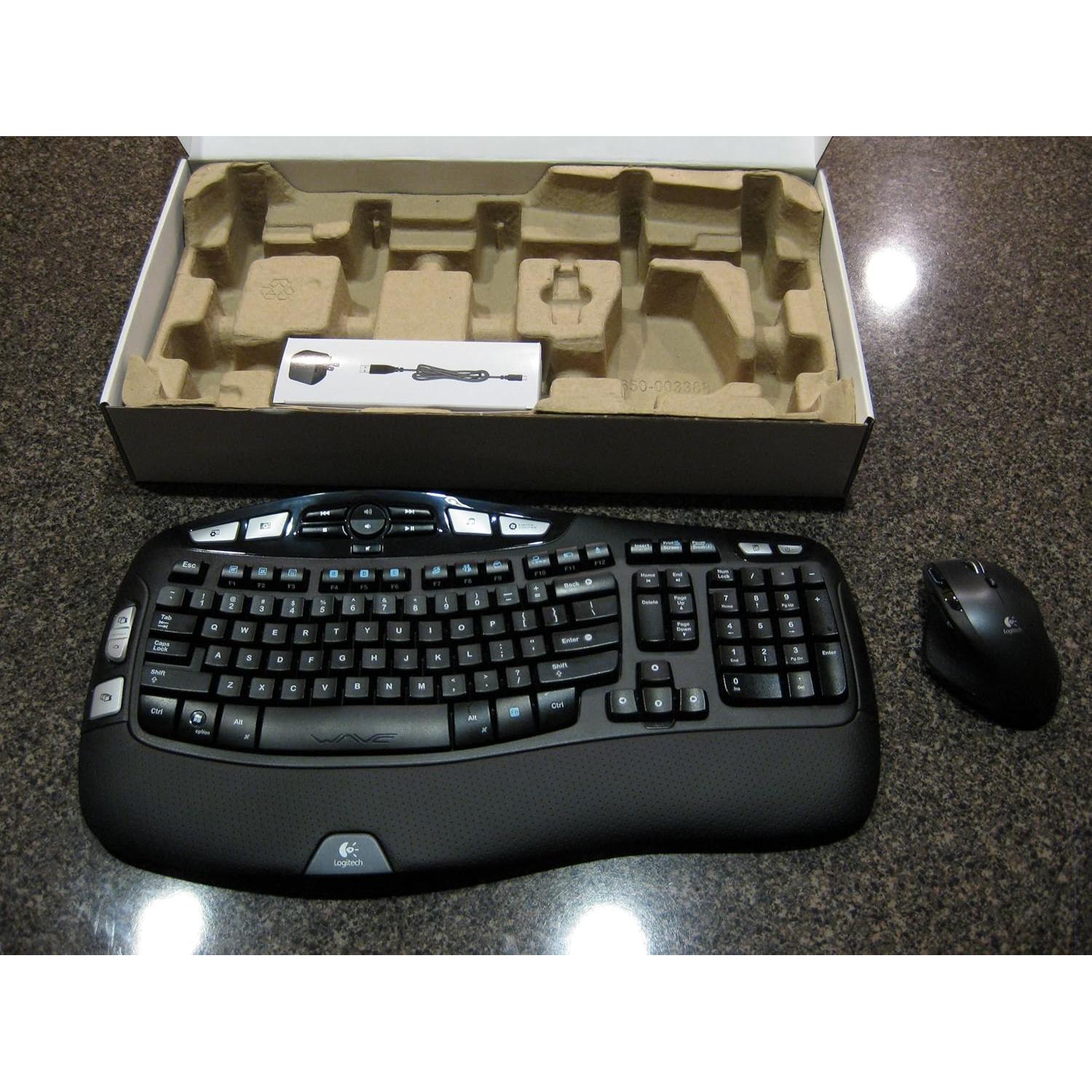 Teclado y Ratón Inalámbricos Logitech Wave Pro - Negro