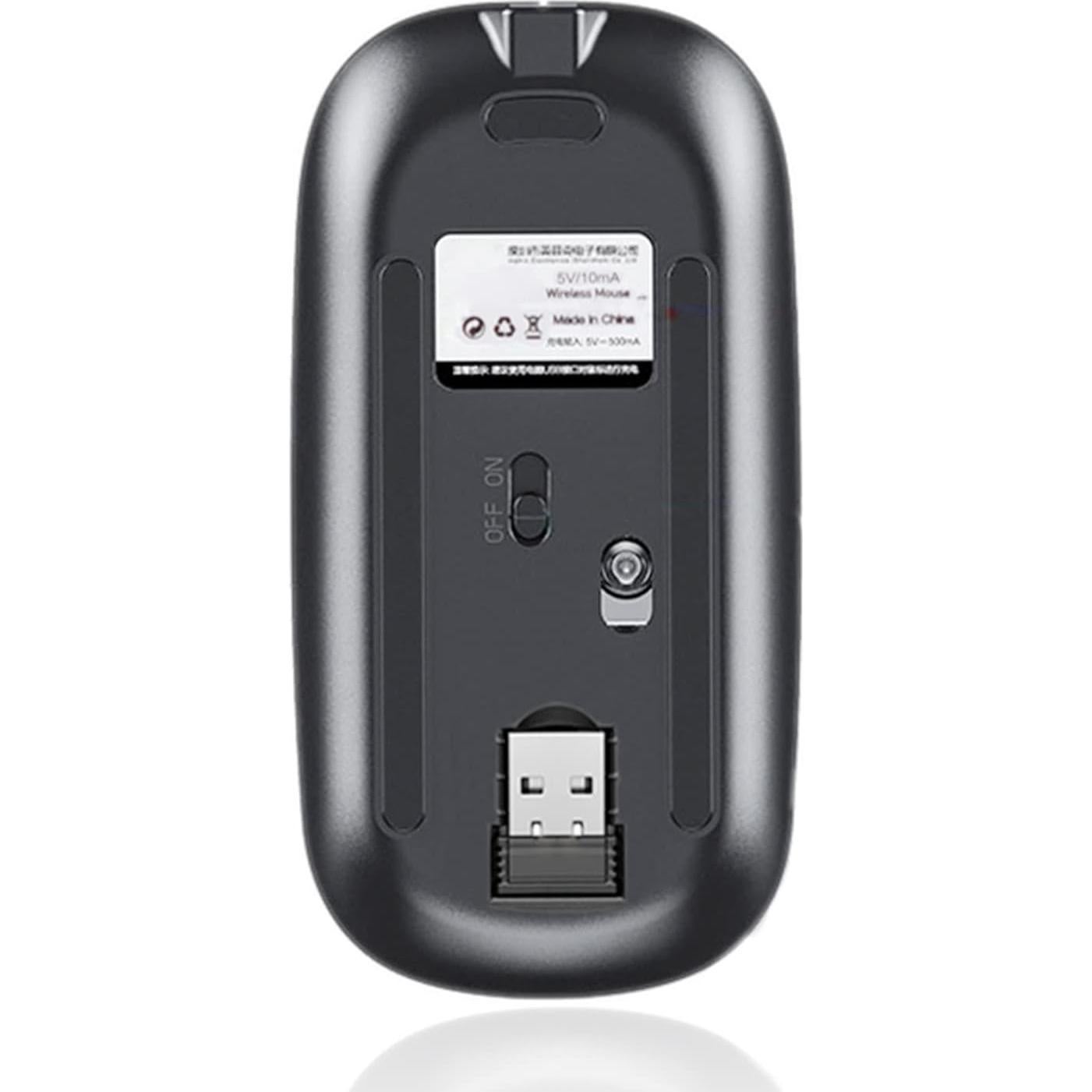 Ratón Inalámbrico Rosa Gradiente Blingbybri con Rhinestones