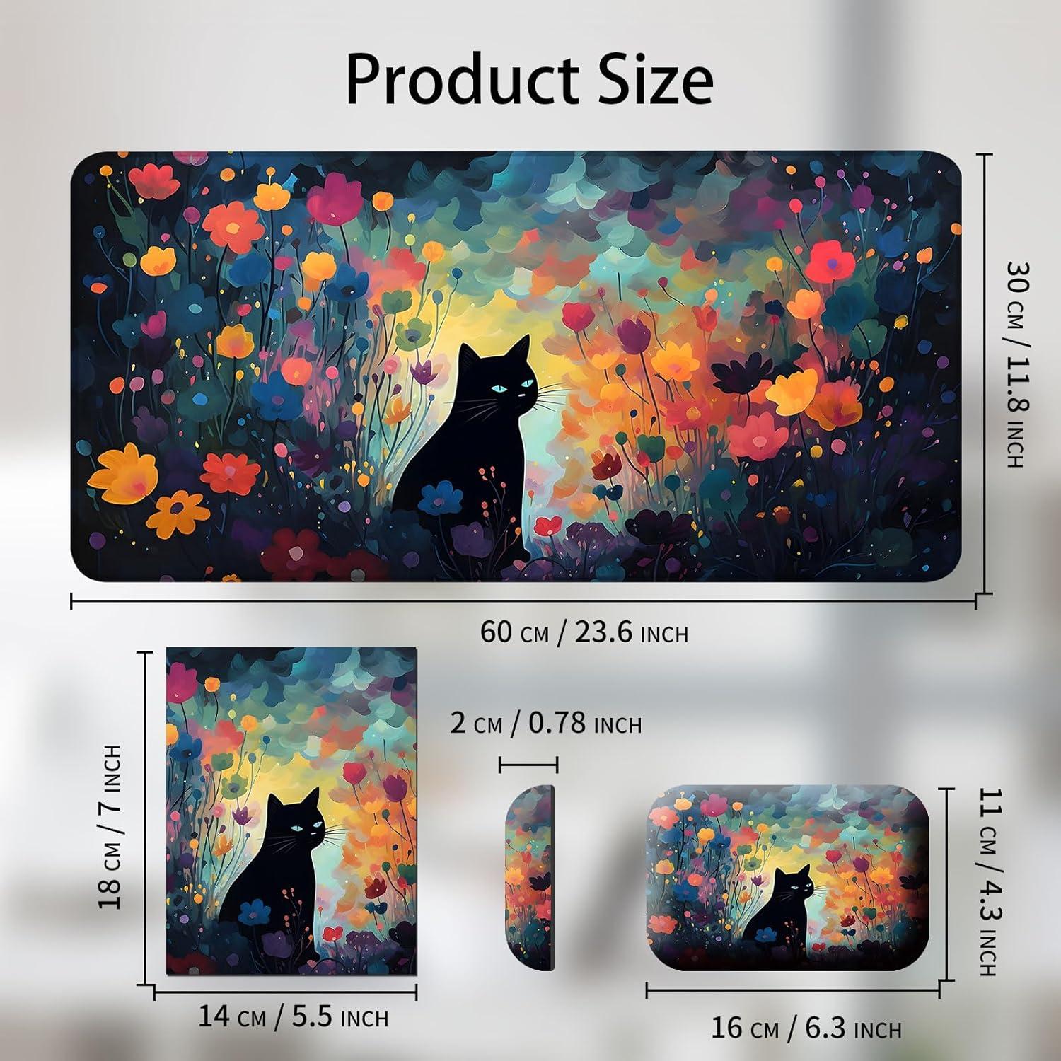 Juego de Alfombrillas de Ratón 3 en 1 CAPAUNVDA 60x30cm