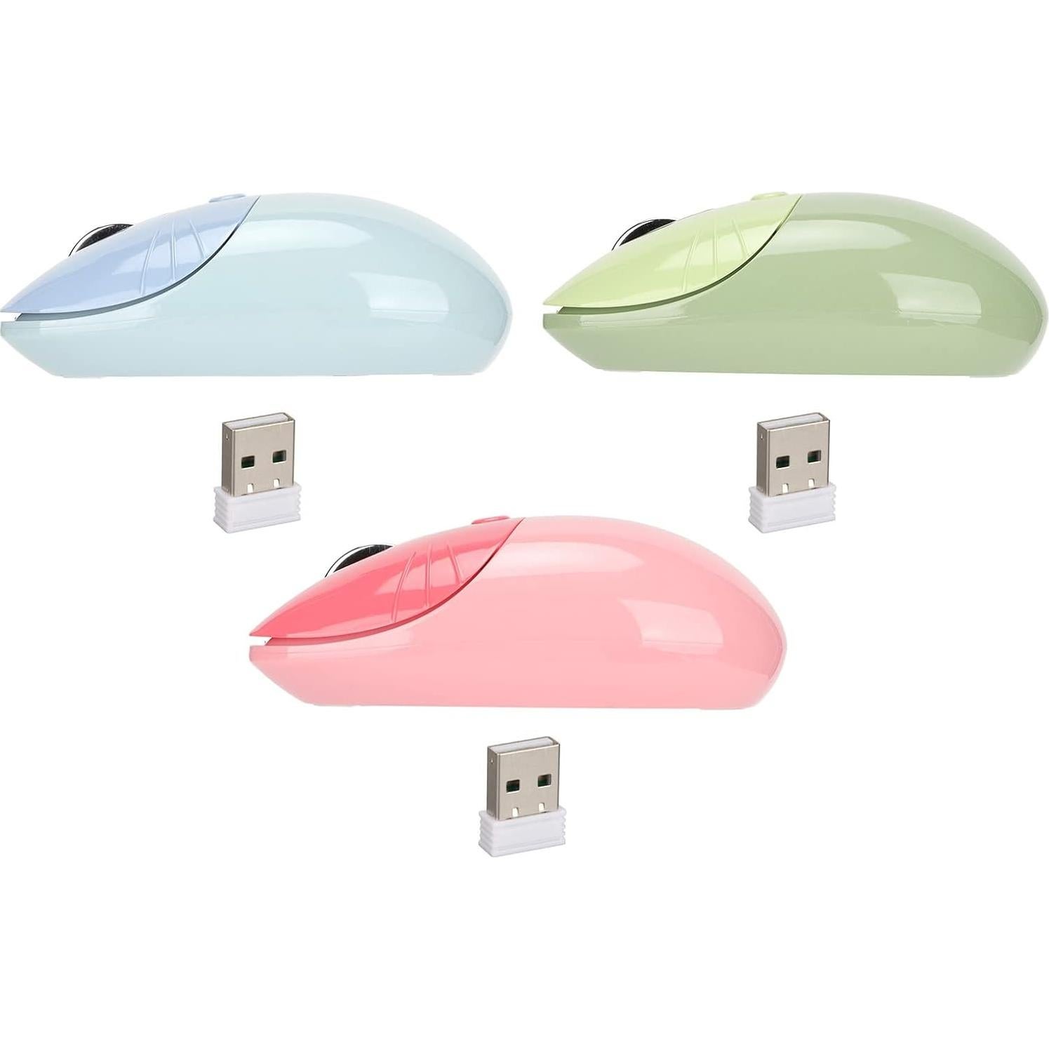 Ratón Bluetooth Heayzoki Verde Silencioso 3 Niveles DPI