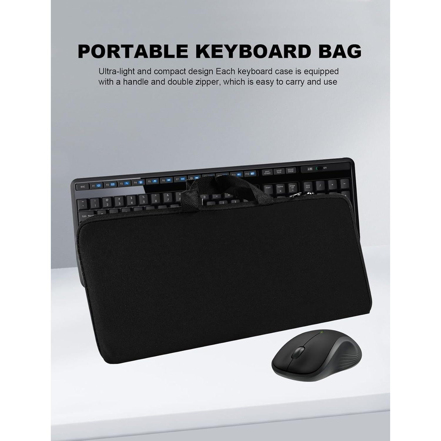 Funda de Teclado Portátil Neopreno EiiJugaloo MK345/MK850