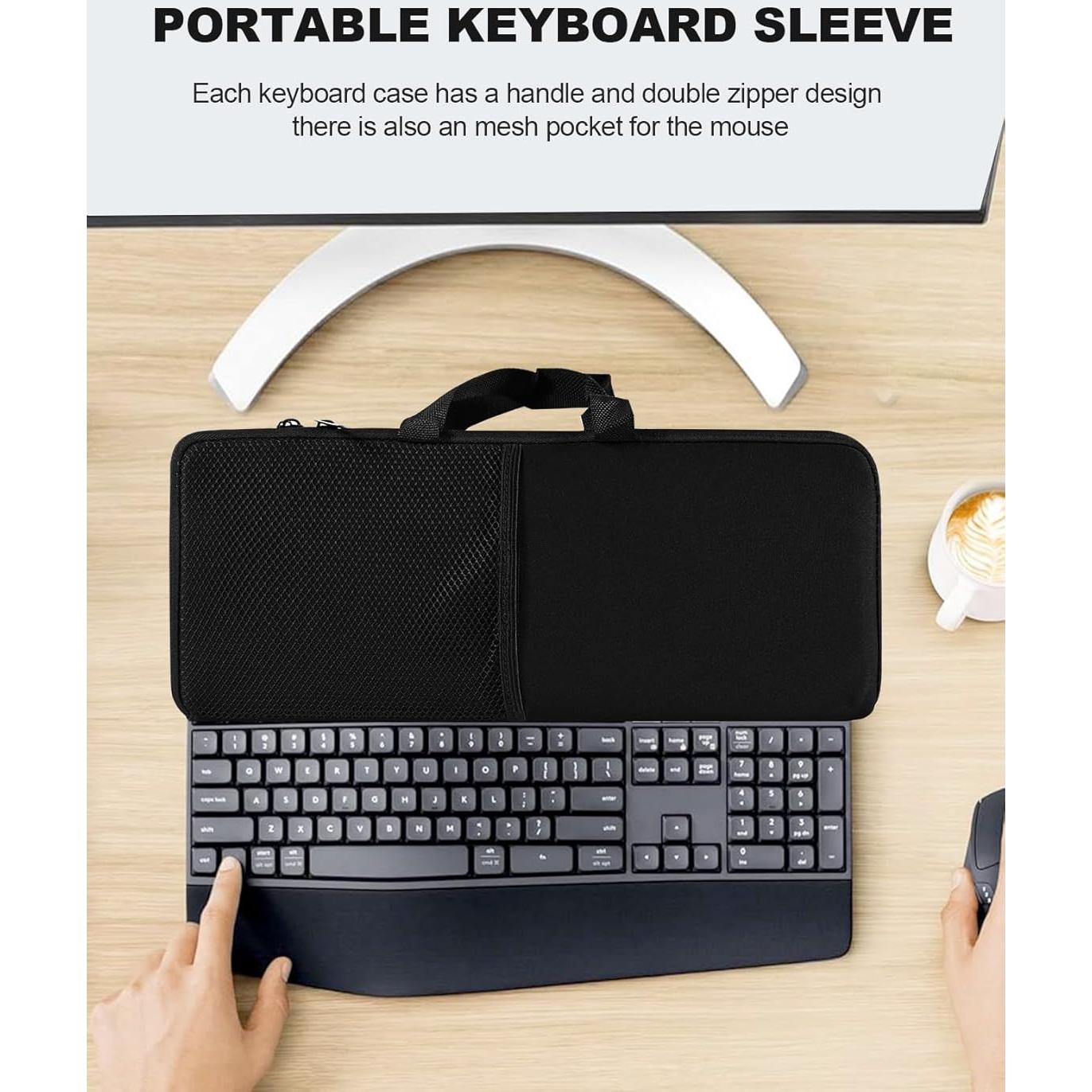 Funda de Teclado Portátil Neopreno EiiJugaloo MK345/MK850