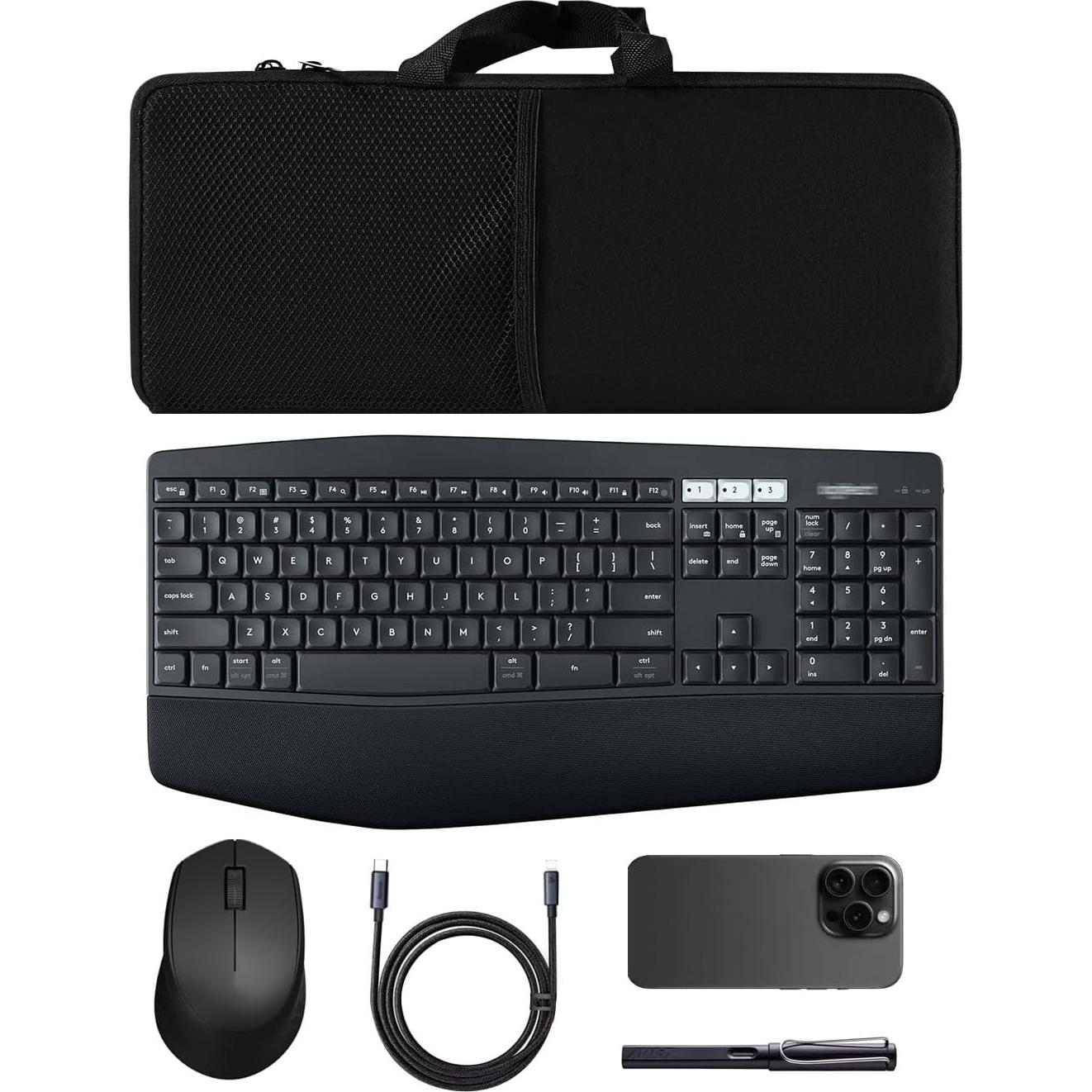 Funda de Teclado Portátil Neopreno EiiJugaloo MK345/MK850