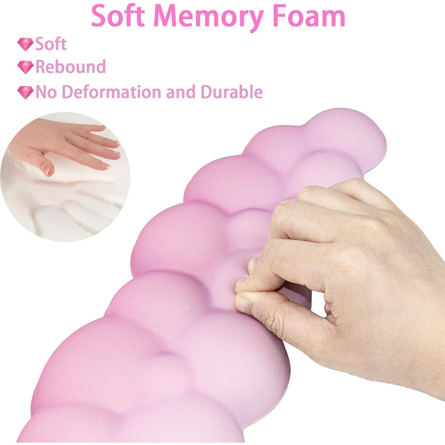 Conjunto de Reposamuñecas Ergonómico RAOVCUS en Nubes 4 Pcs